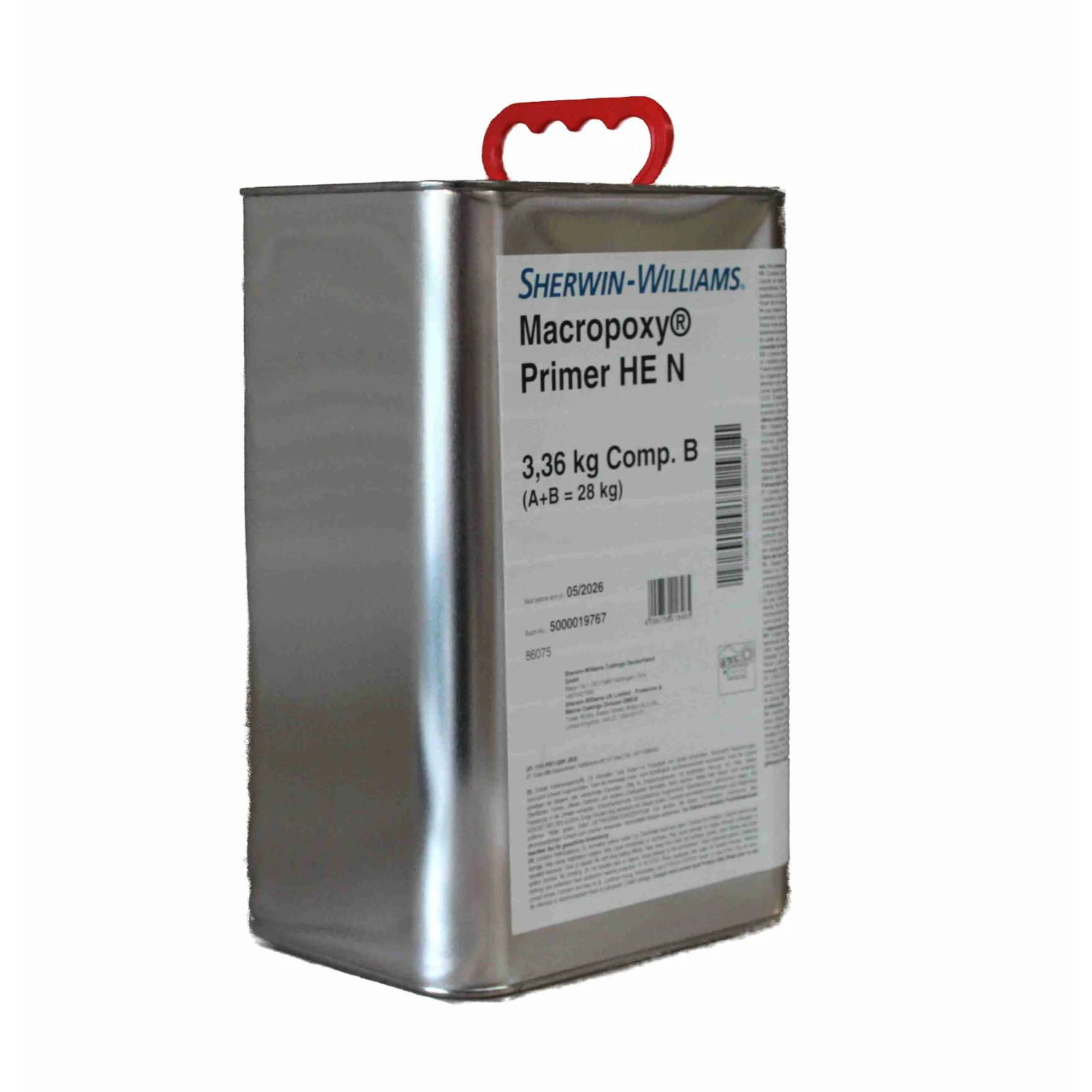 Macropoxy Primer HE N Epoxid-Grundierung sandgelb, 28 kg – Kanister Komponente B mit Tragegriff