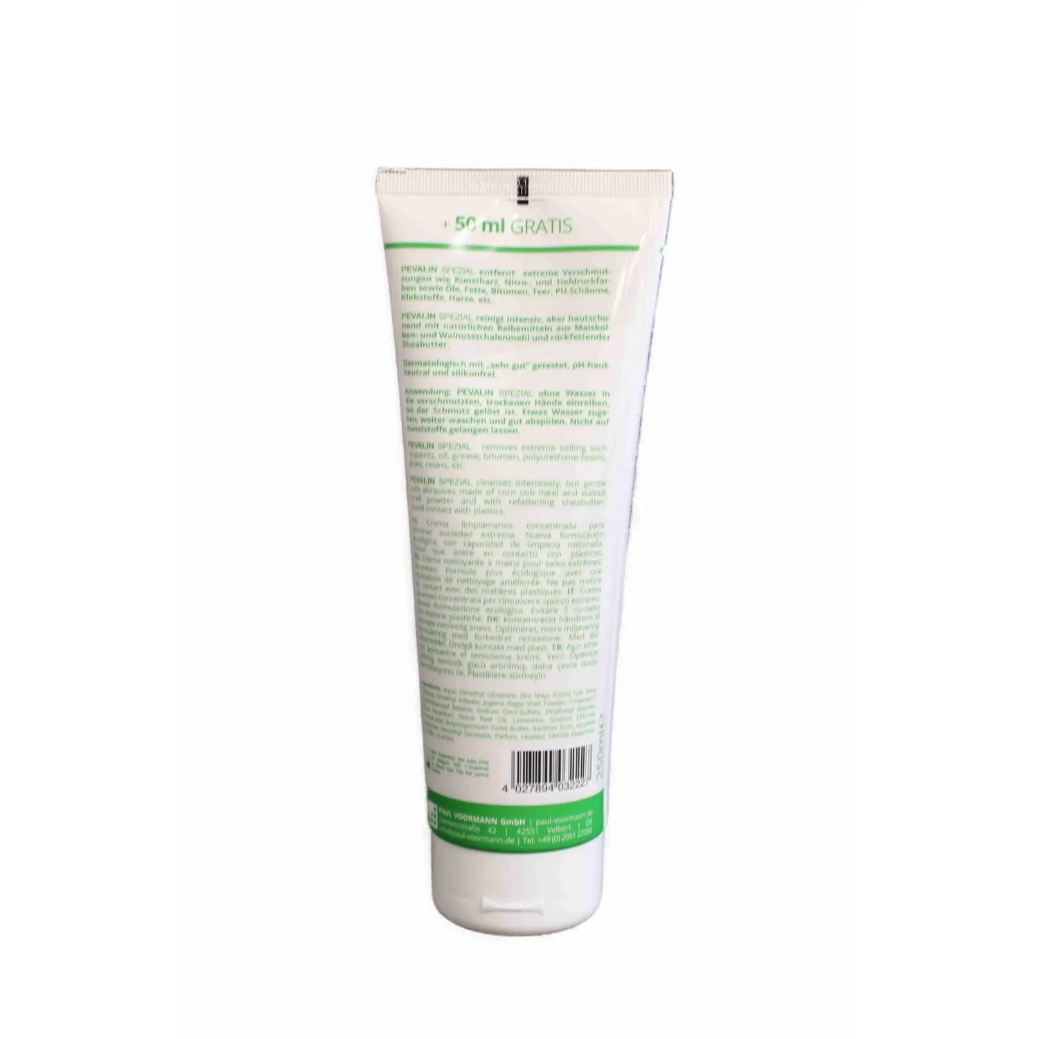 Voormann Pevalin Spezial håndrensecreme genfedtende 250 ml billede 4