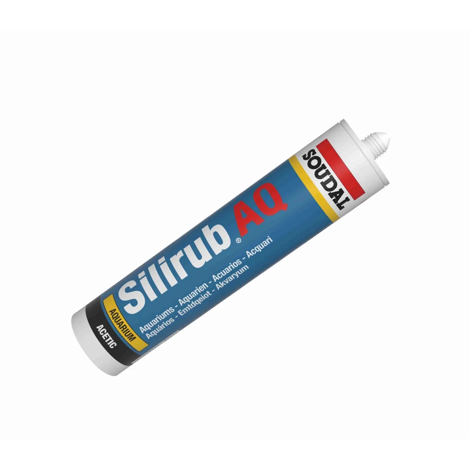 Soudal Silirub AQ Aquariensilikon fischungiftfrei 310 ml Verpackung