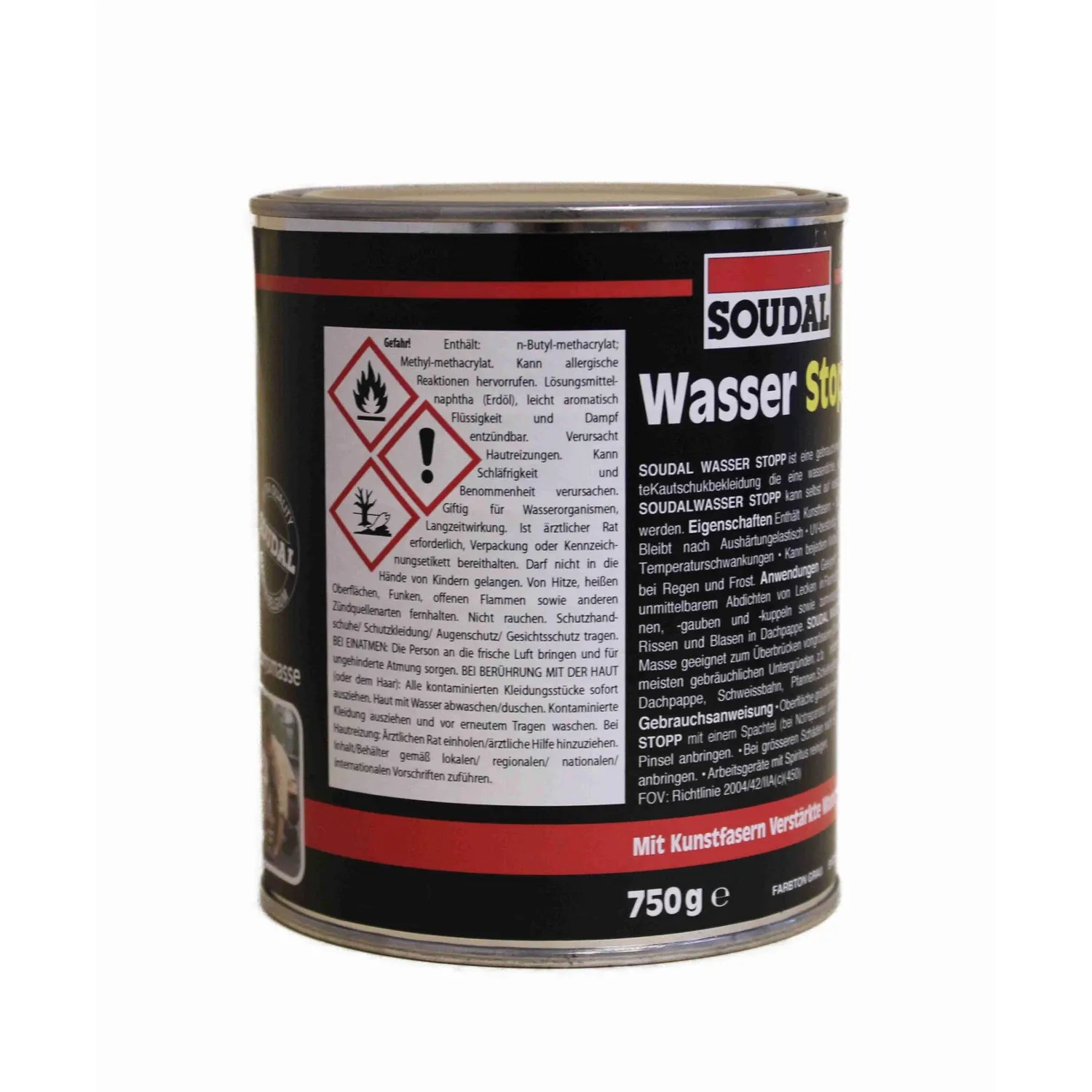 SOUDAL Wasserstopp Dachdichtmasse Rückansicht 750 g