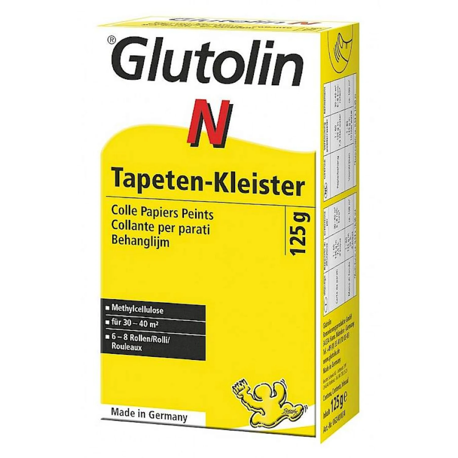 Glutolin N Normal-Kleister für Papiertapeten 125 g Paket