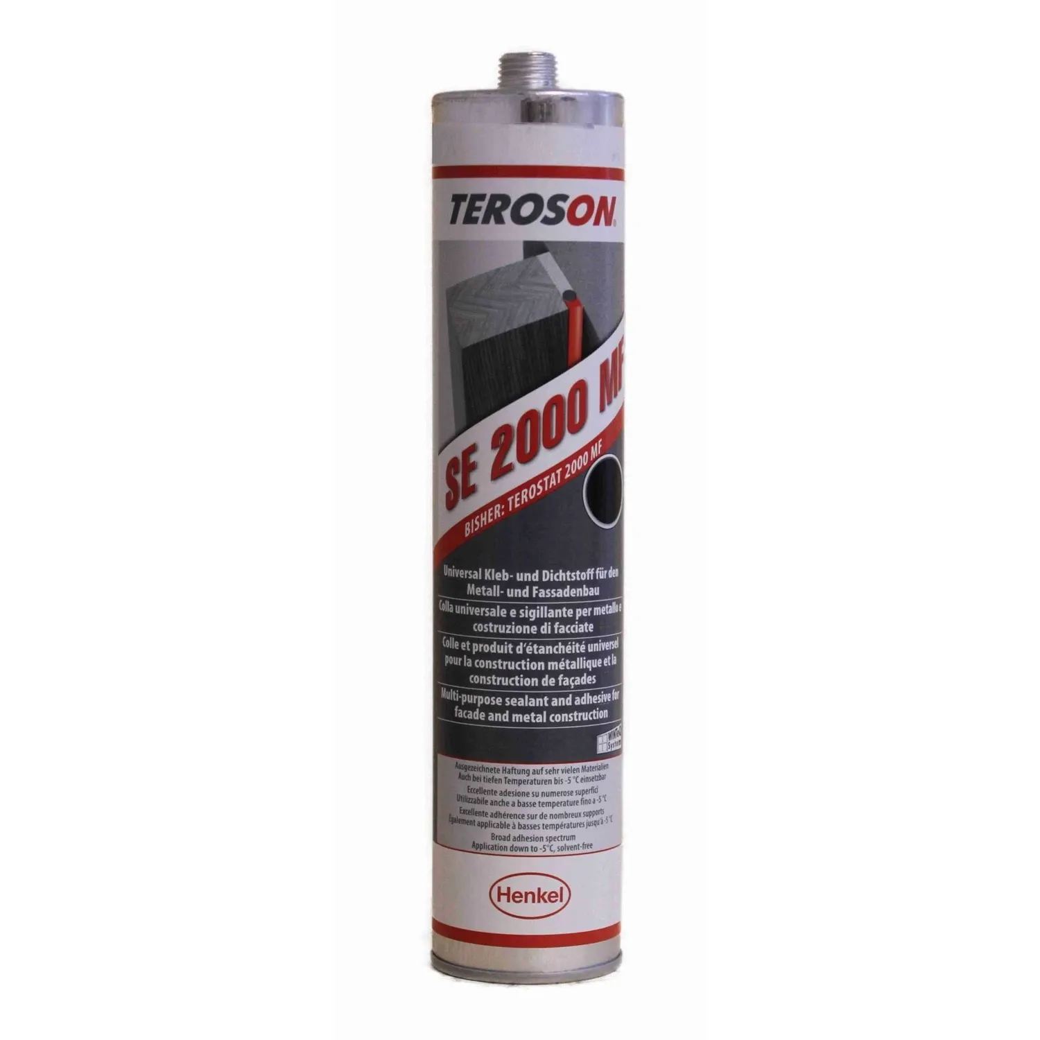 Teroson SE 2000 MF Kleb- und Dichtstoff 310 ml, Kartusche Vorderseite