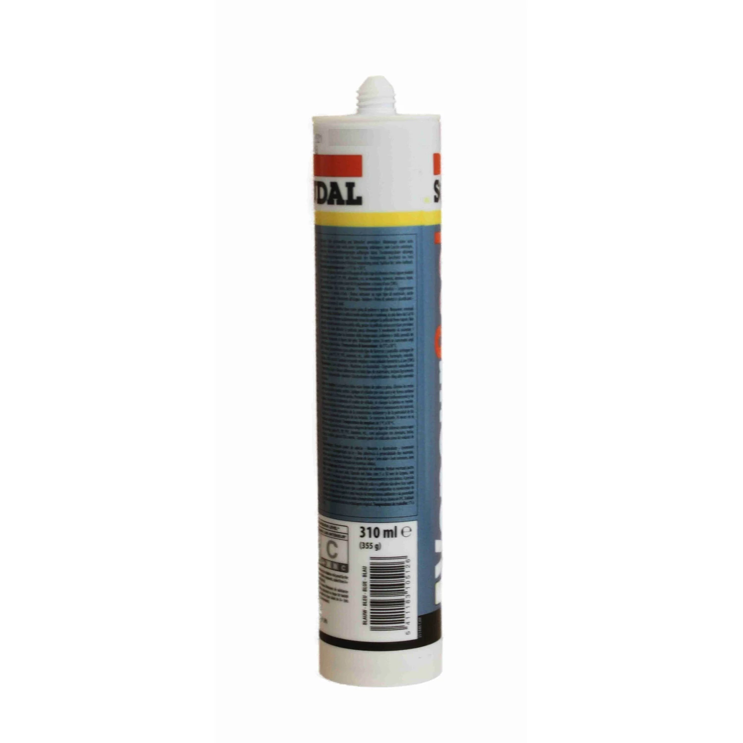 Soudal Vapourseal adesivo per barriera al vapore blu, 357 g – cartuccia vista laterale