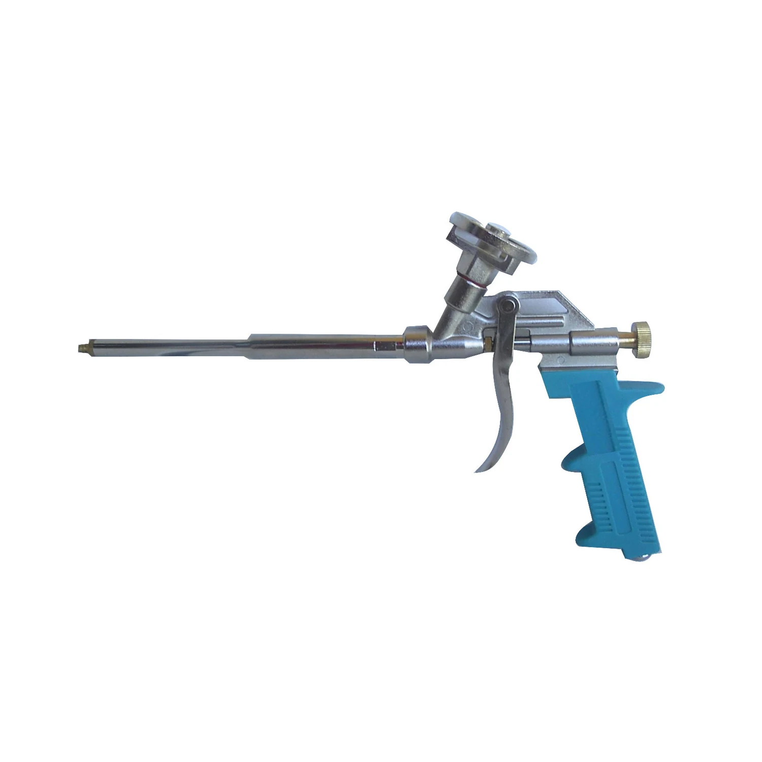 Schaumpistole F5 aus Metall mit 500 ml PU-Reiniger, Schaumpistole, Seitenansicht