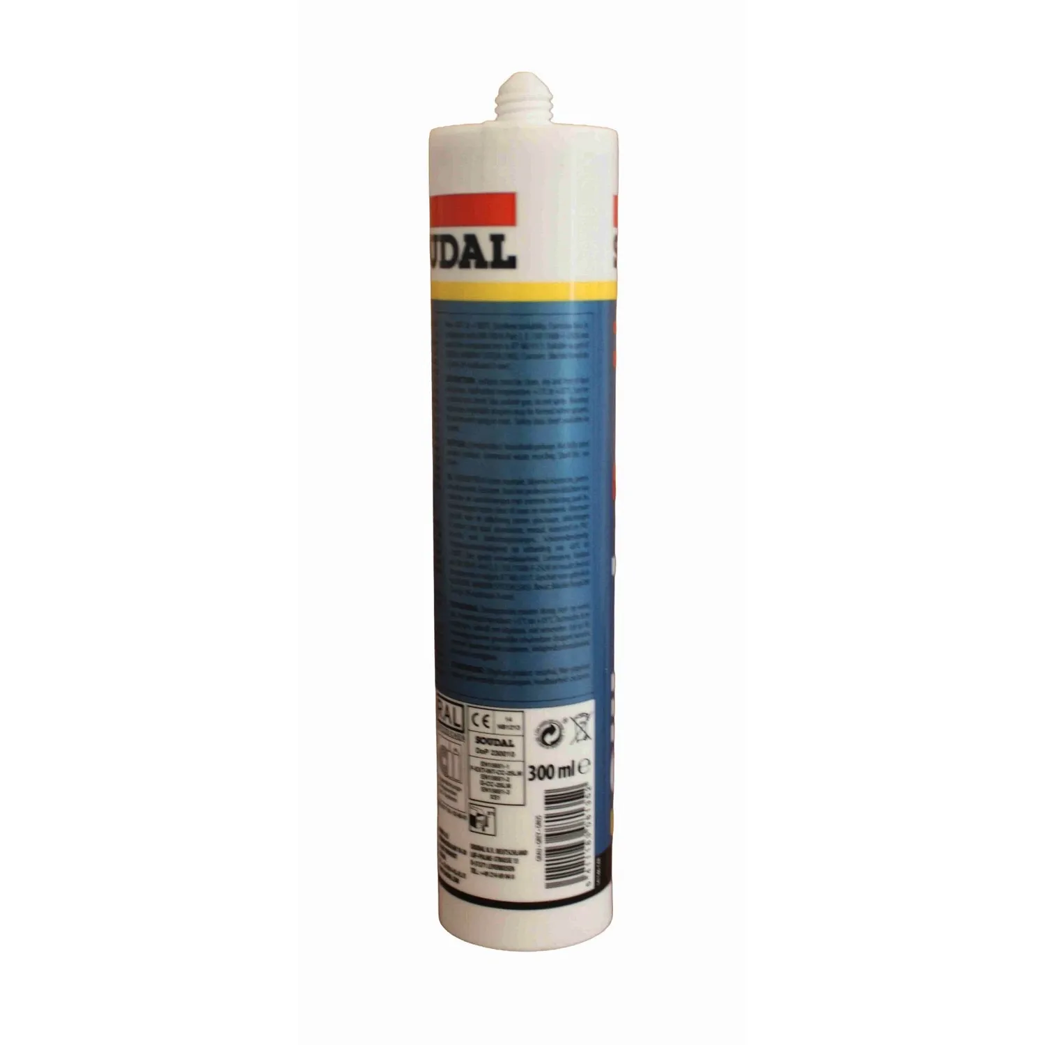 Soudal Silirub PRO N Neutralsilikon fadenzugarm 300 ml – Rückseite mit Produktangaben