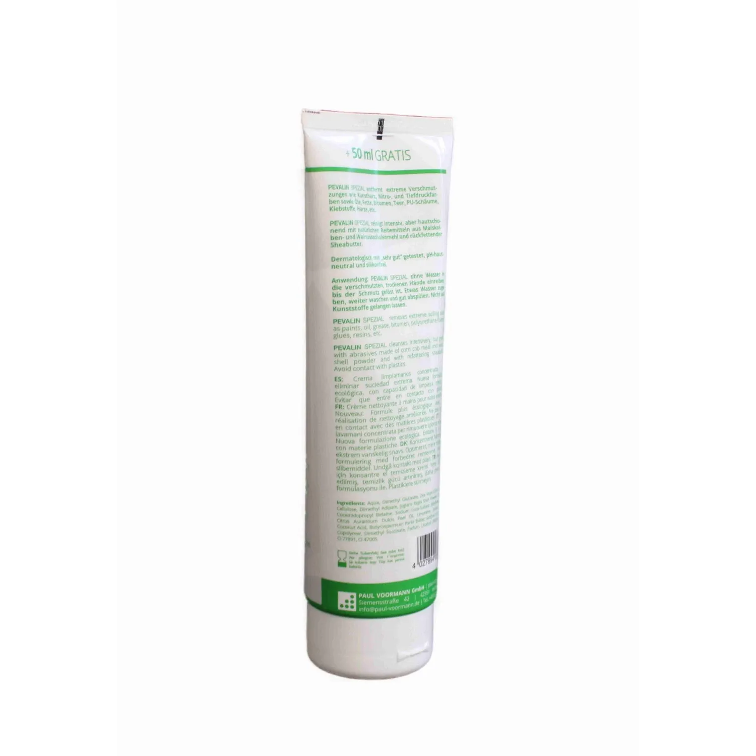 Voormann Pevalin Spezial håndrensecreme genfedtende 250 ml billede 2