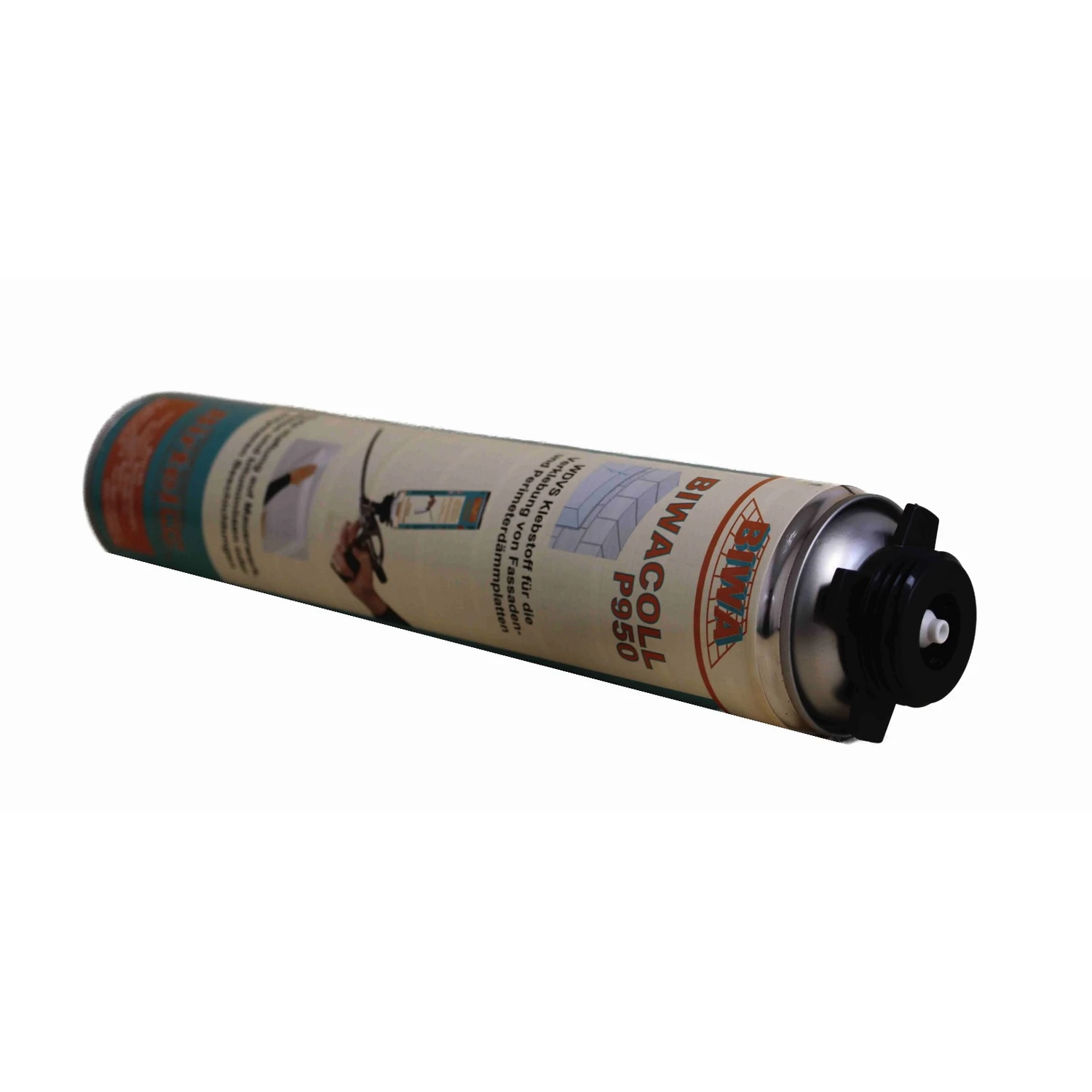 BIWA P950 Perimeterkleber-Set mit Schaumpistole, BIWACOLL P950 Dose liegend