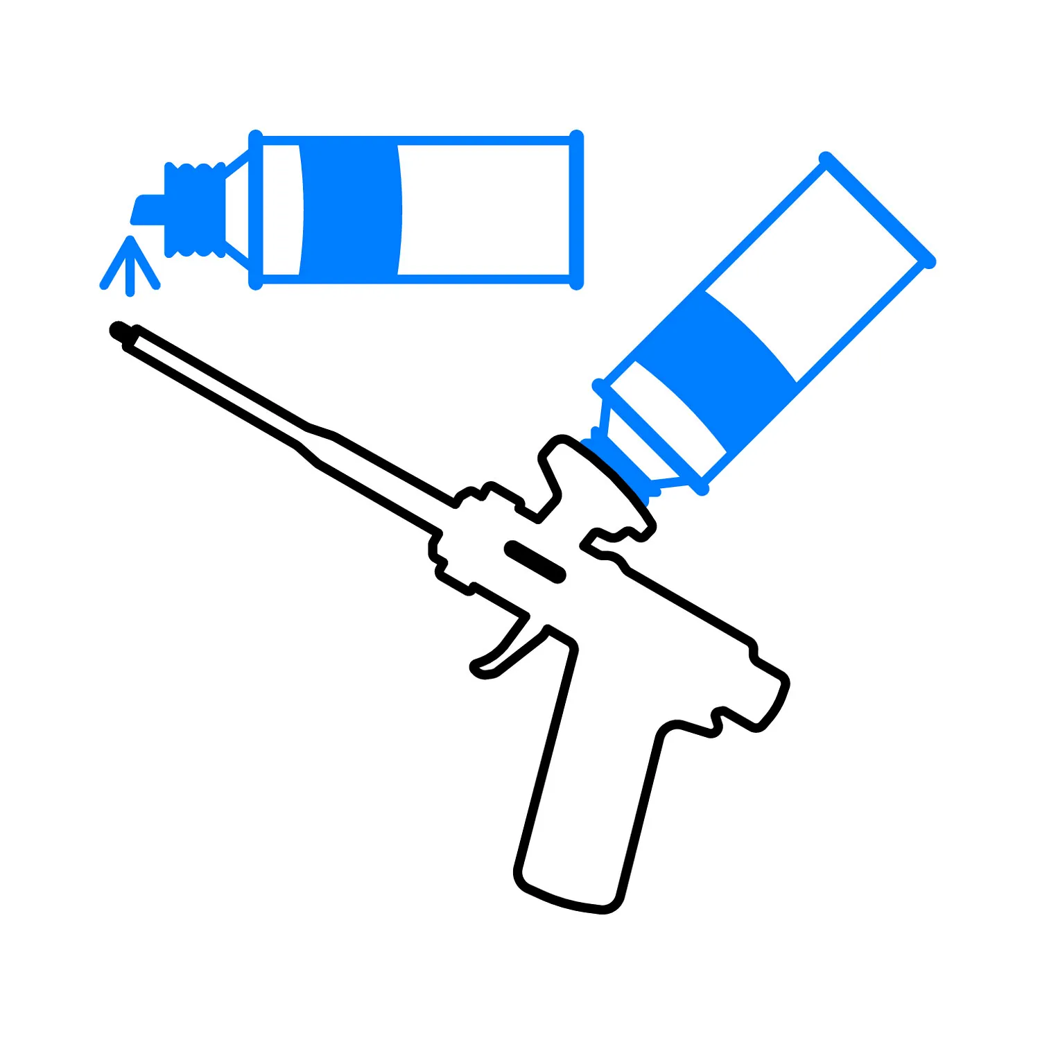 Ottopur Cleaner Piktogramm mit Produkteigenschaften des Pistolenreinigers