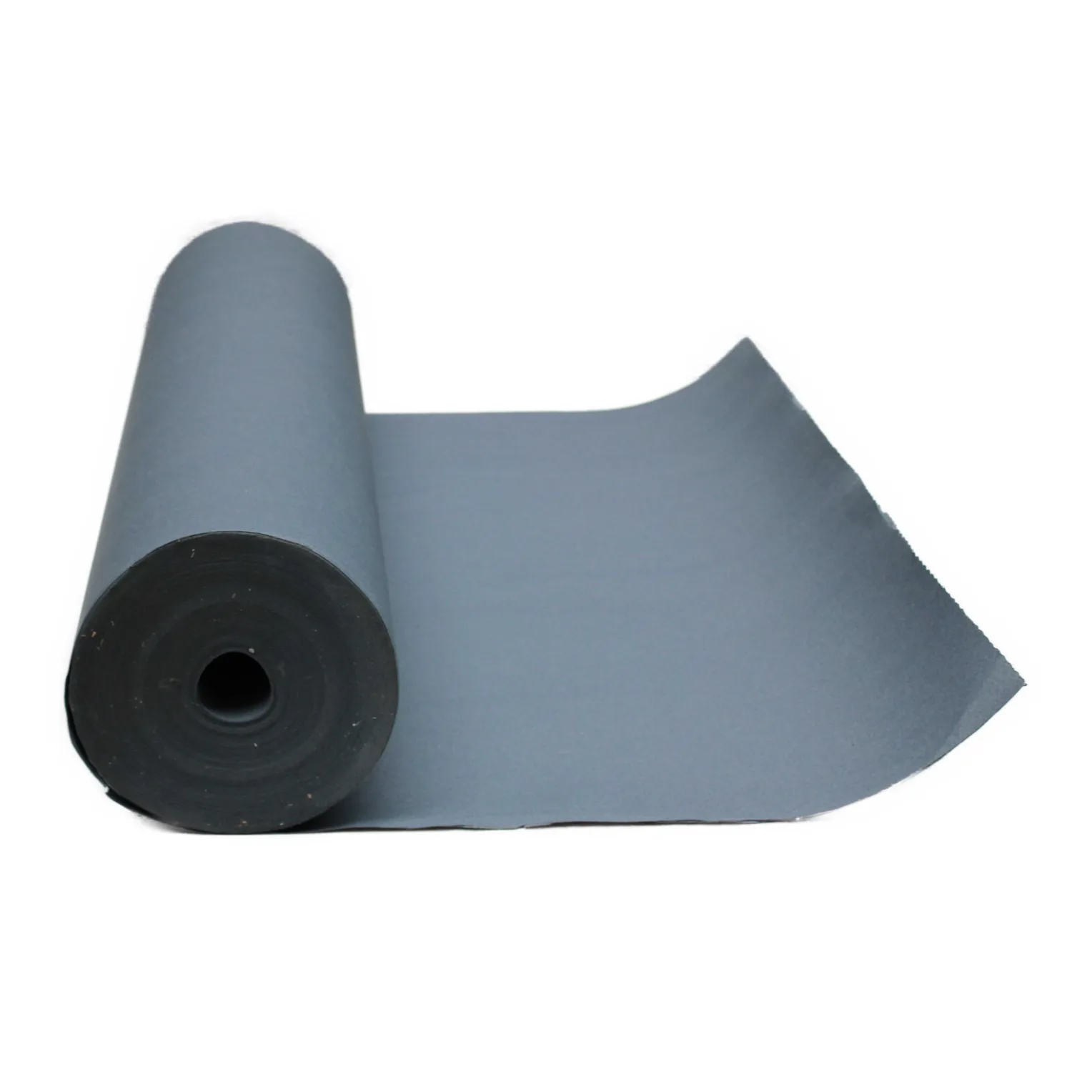 Birtel Abdeckpappe 500 g/m² grau, Rolle seitlich mit abgerolltem Stück