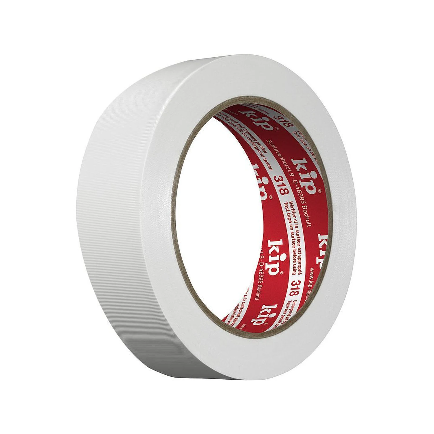 KIP 318 PVC-Schutzband weiß geriffelt, 30 mm × 33 m