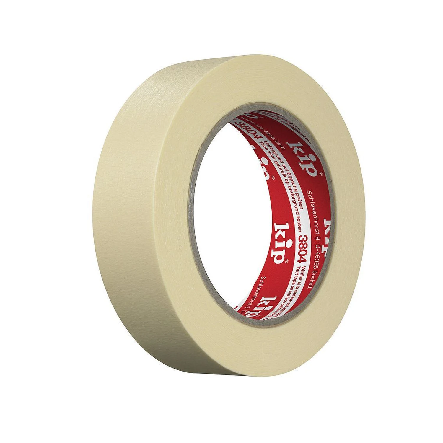 KIP 3804 Feinkreppband Masking-Tec, 30 mm × 50 m – Rolle mit Etikett im Kern