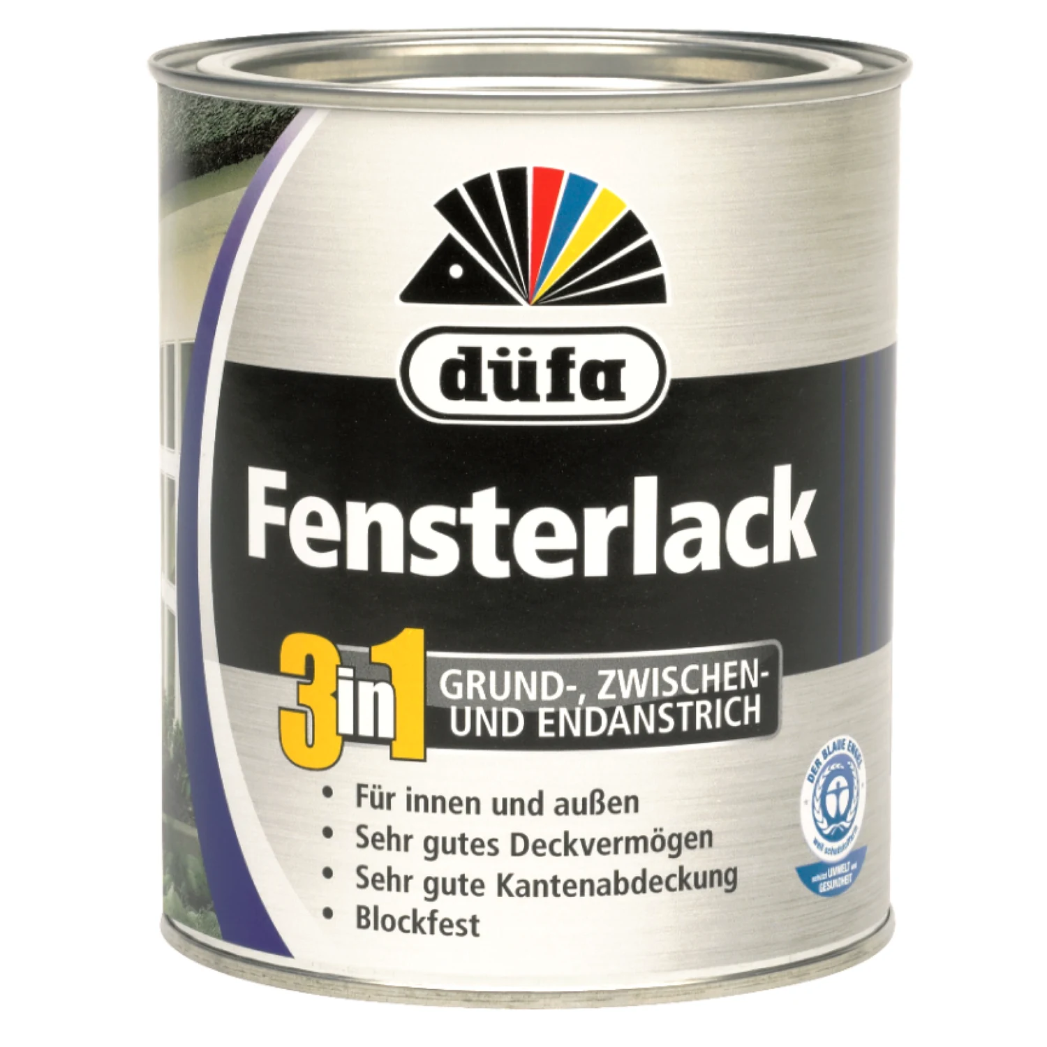 Düfa 3in1 Fensterlack weiß glänzend 750 ml Dose