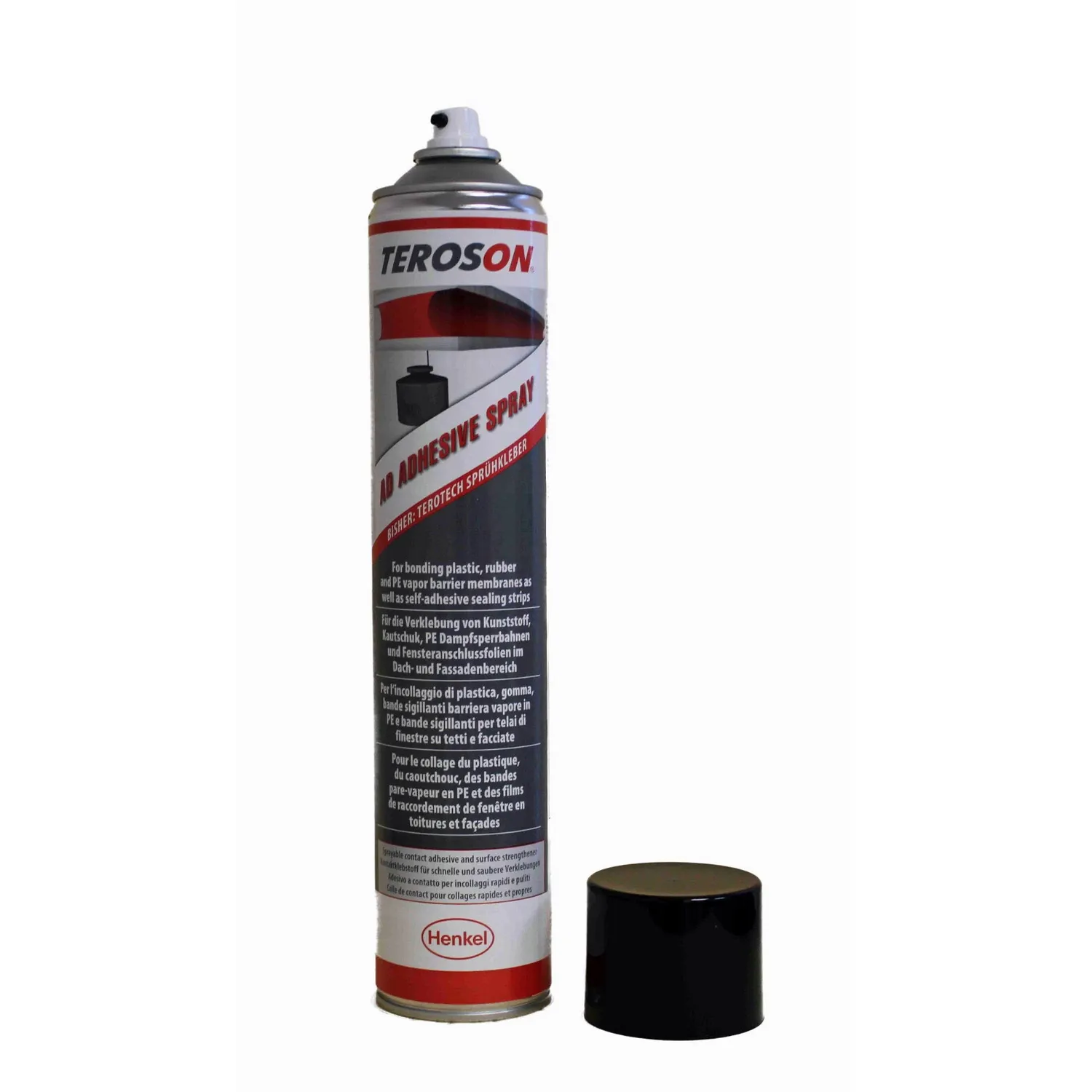 Teroson AD Adhesive Spray Sprühkleber 750ml, Spraydose mit Kappe