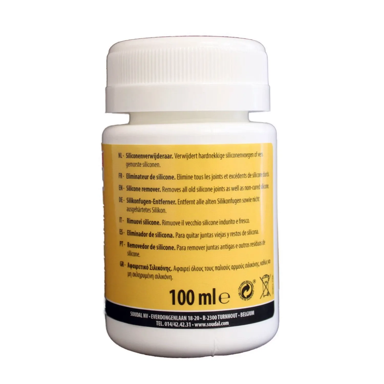 Soudal Silikonentferner Rückseite 100 ml