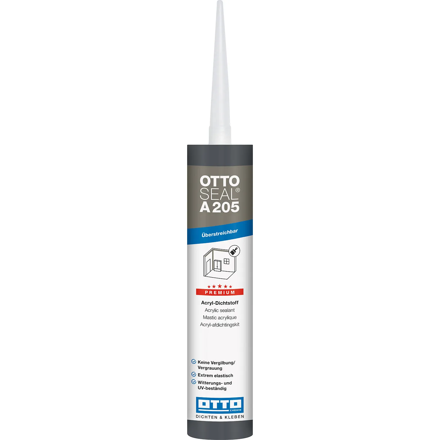 Ottoseal A205 Premium Acryl Dichtstoff – Ansicht von oben