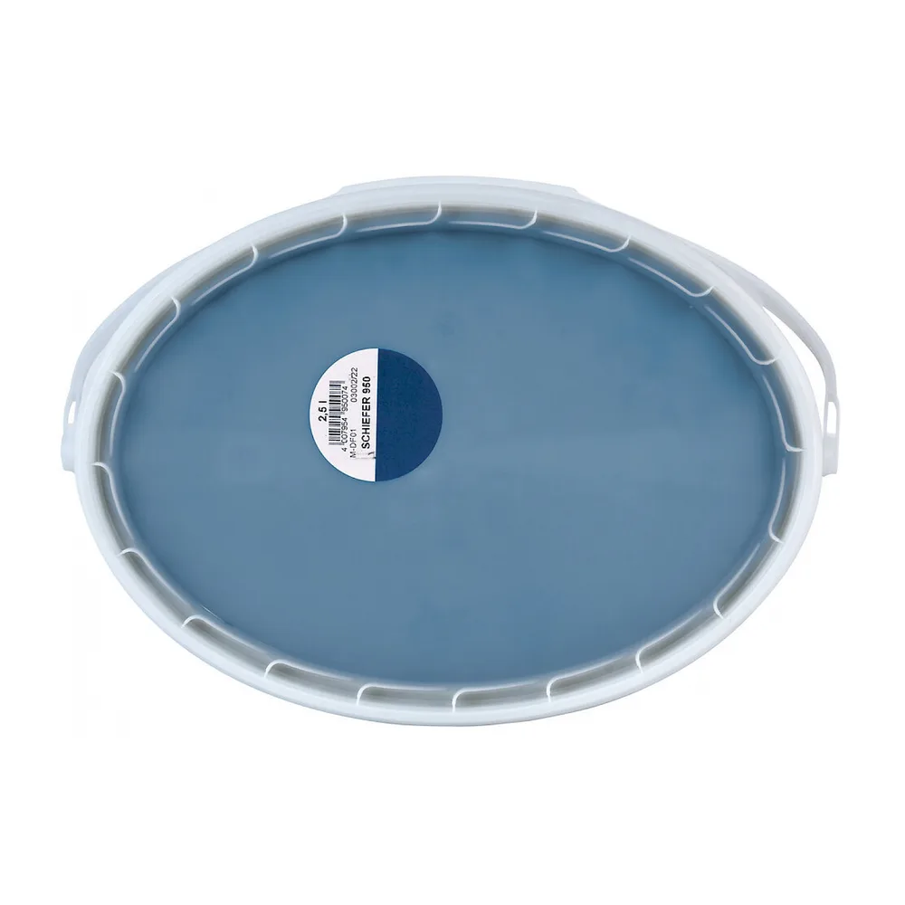 Pufas pittura per tetti, rivestimento acrilico ardesia 5 l, secchio aperto con tinta ardesia