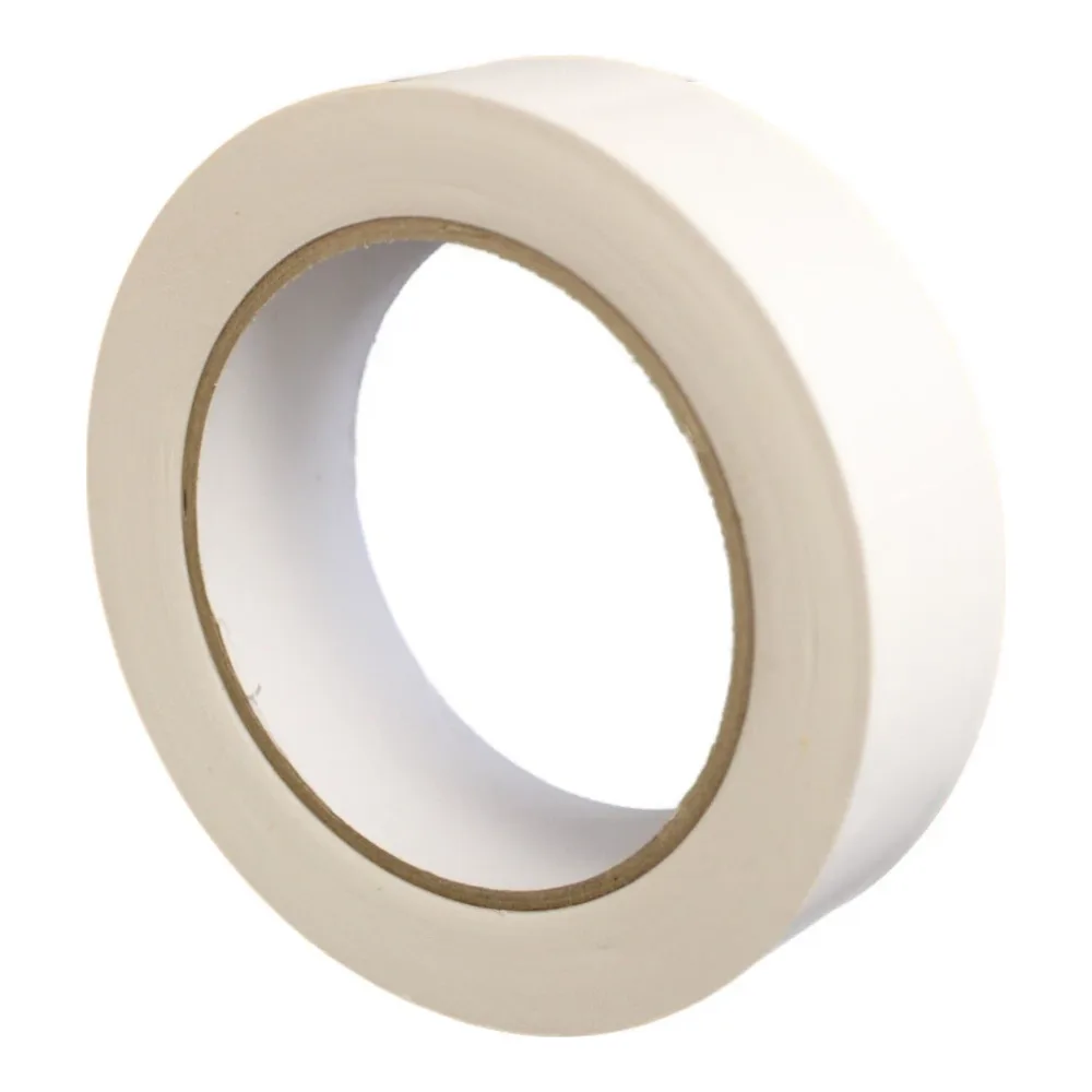 PVC-Schutzband Putzerband gerippt weiß, 30 mm breite Rolle mit 33 m Länge, von Hand einreißbar