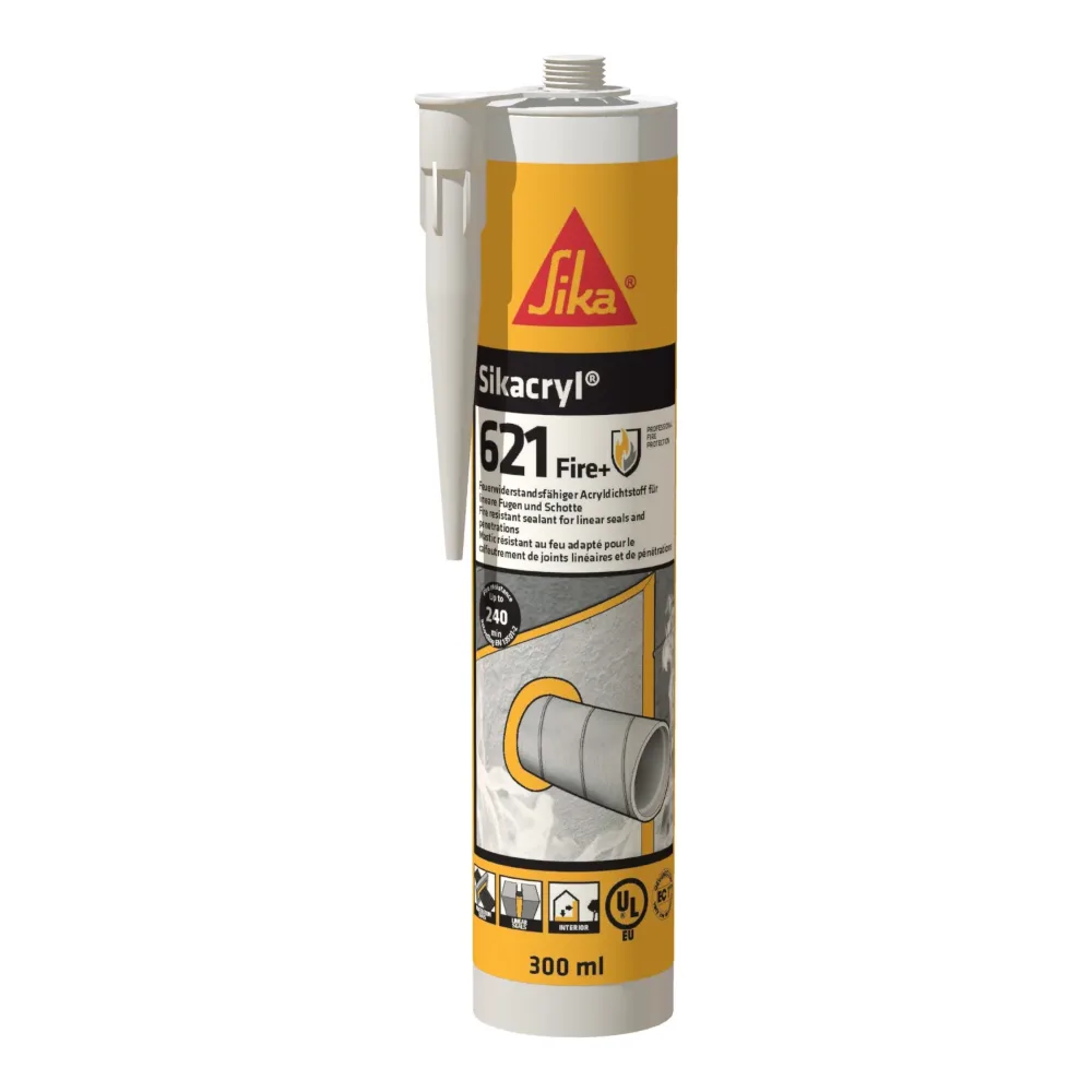 Sika Sikacryl-621 Fire Plus Brandschutz-Acryl 300-ml-Kartusche weiß, Freisteller