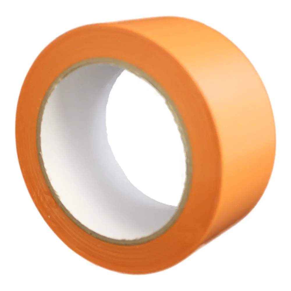 PVC-Schutzband Putzerband glatt orange, 50 mm breite Rolle mit 33 m Länge für innen und außen