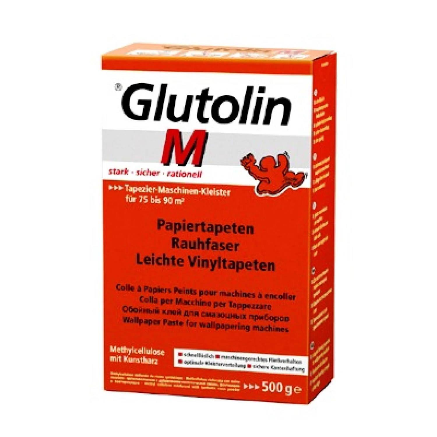 Glutolin M Maschinenkleister für Tapeziergeräte 500 g Paket