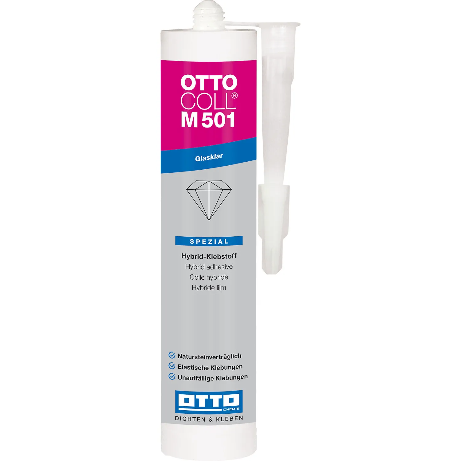 Ottocoll M501 glasklarer Hybrid Klebstoff 310ml