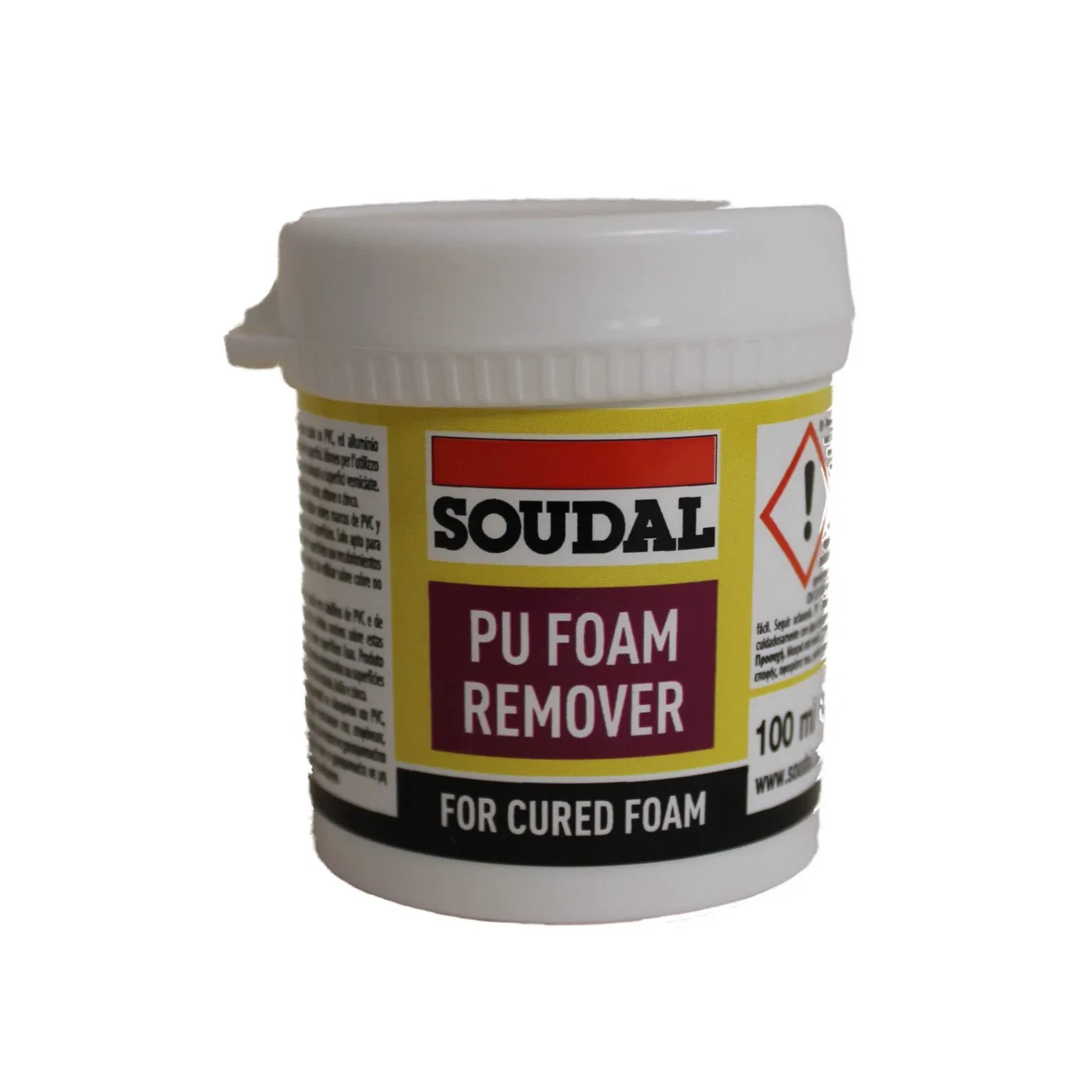 Soudal PU Remover Schaumentferner Frontansicht 100 ml