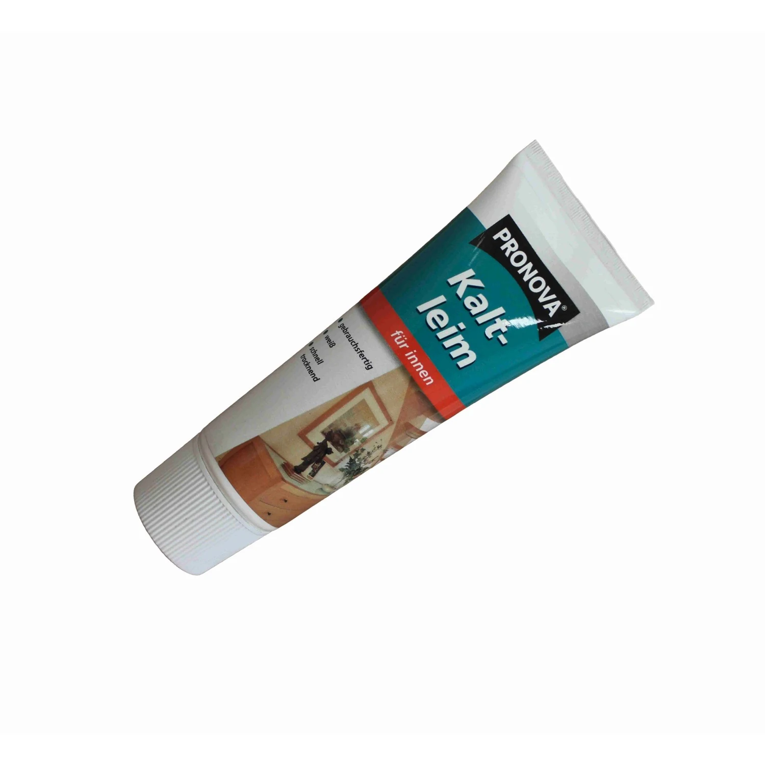 Pronova Kaltleim Holzleim weiß, Tube 250 g – Tube schräg