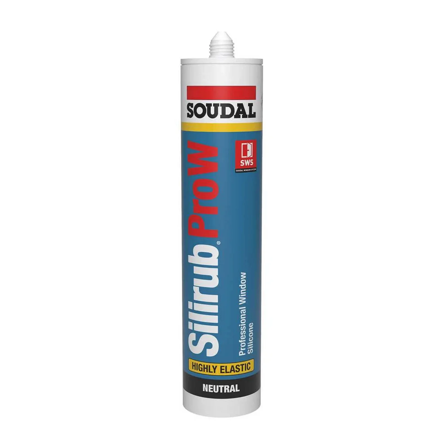 Soudal Silirub PRO W Glassilikon farbecht 300 ml