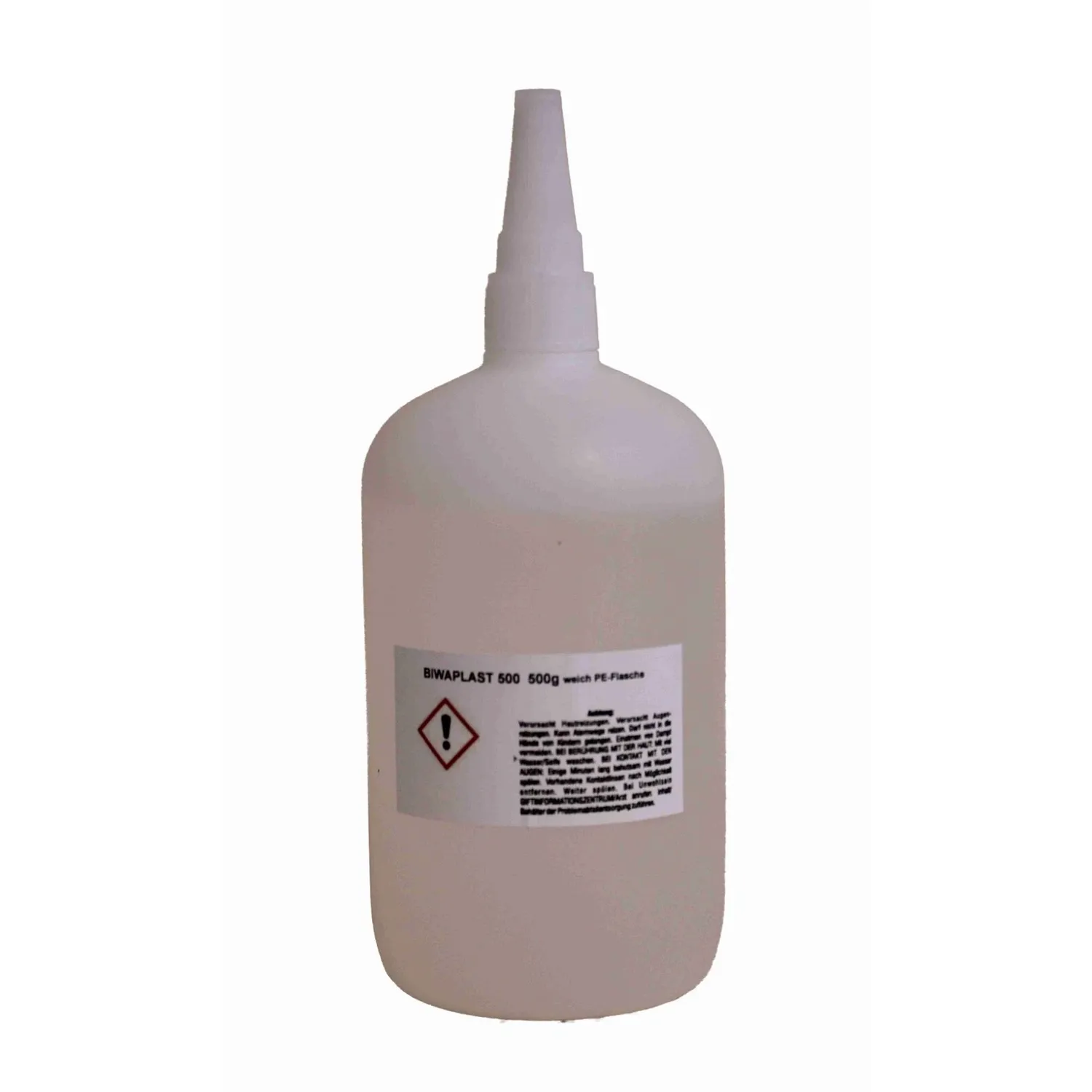 Sekundenkleber 500g Flasche Sekundenklebstoff Kleber 1K Klebstoff Schnellkleber, Flasche stehend mit Dosierspitze