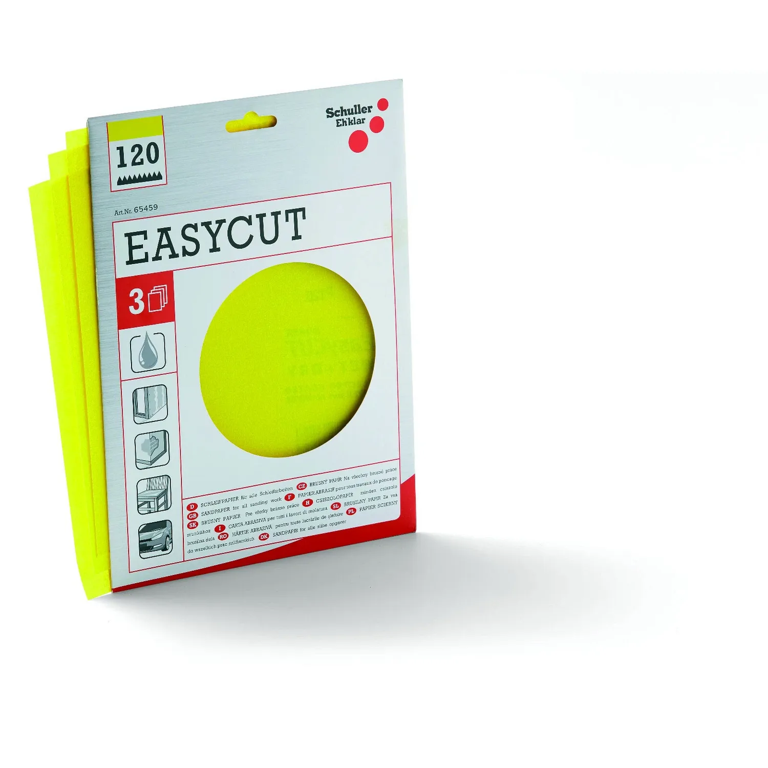 Schleifpapier EasyCUT Set K40-K240, 230x280mm, Trocken- und Nassschliff für Holz
