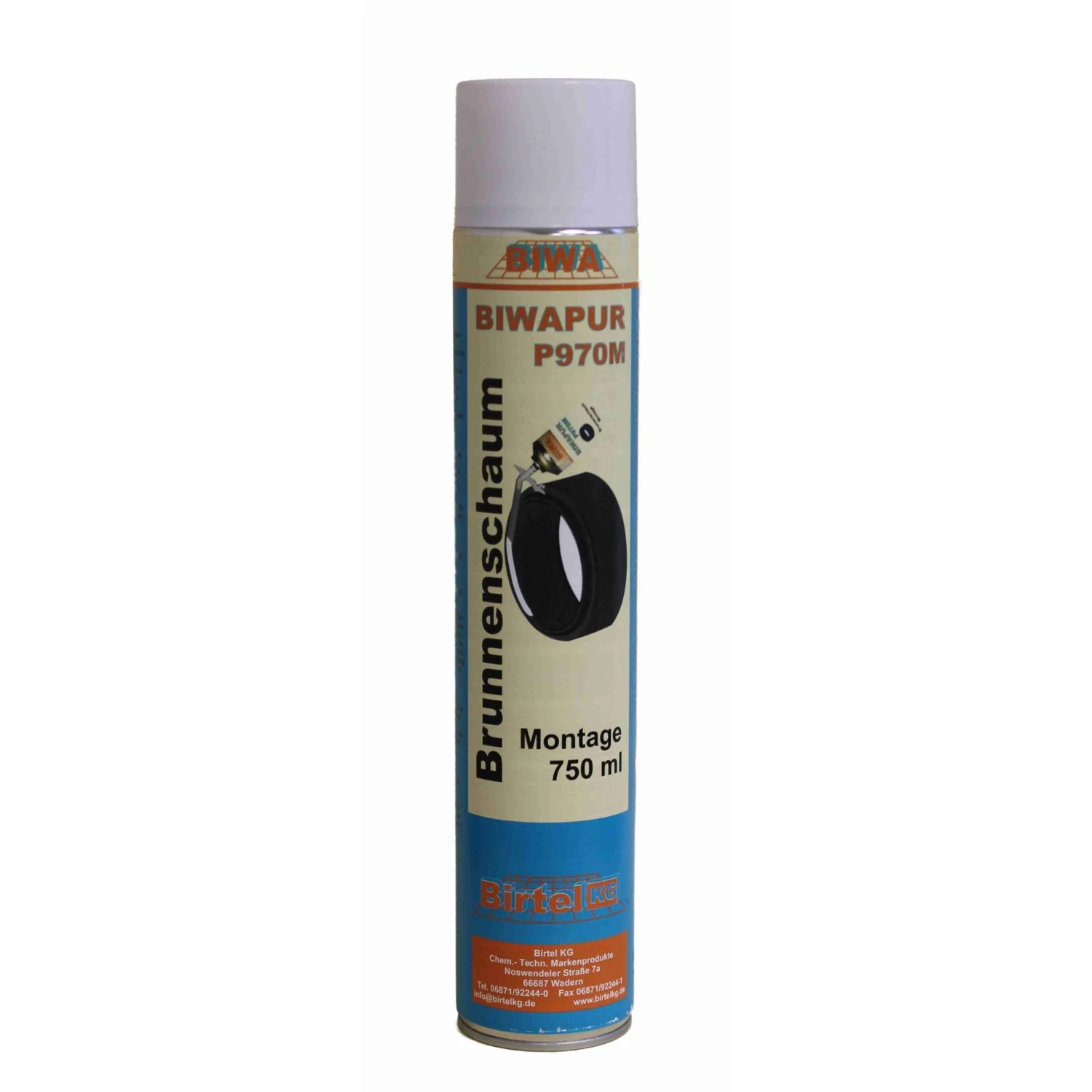 BIWA P970M Brunnenschaum B3, Gebinde 12 × 750 ml – Dose Vorderseite
