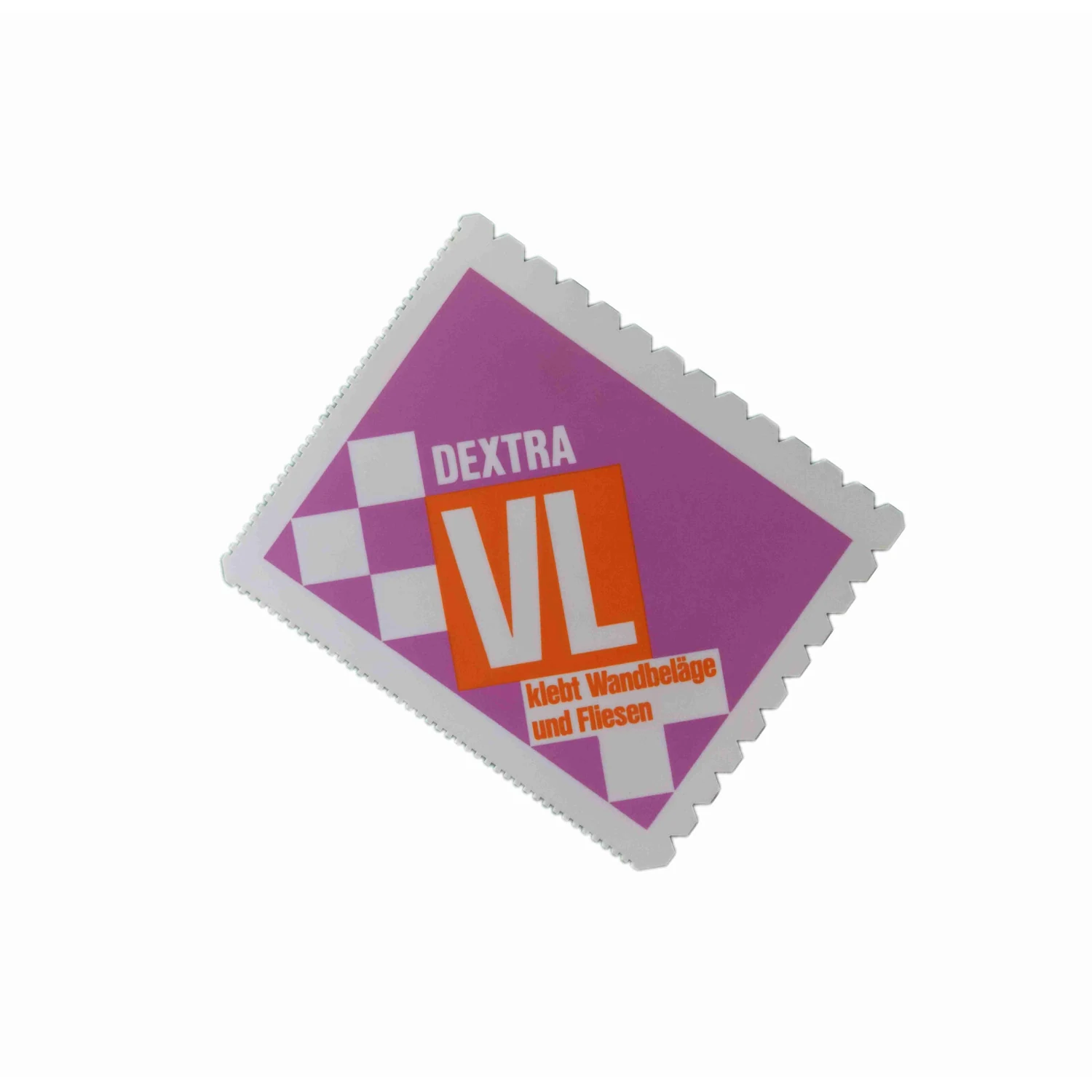 Zahnspachtel Kunststoff Zahnung B14, 180 × 150 mm – Spachtel gedreht