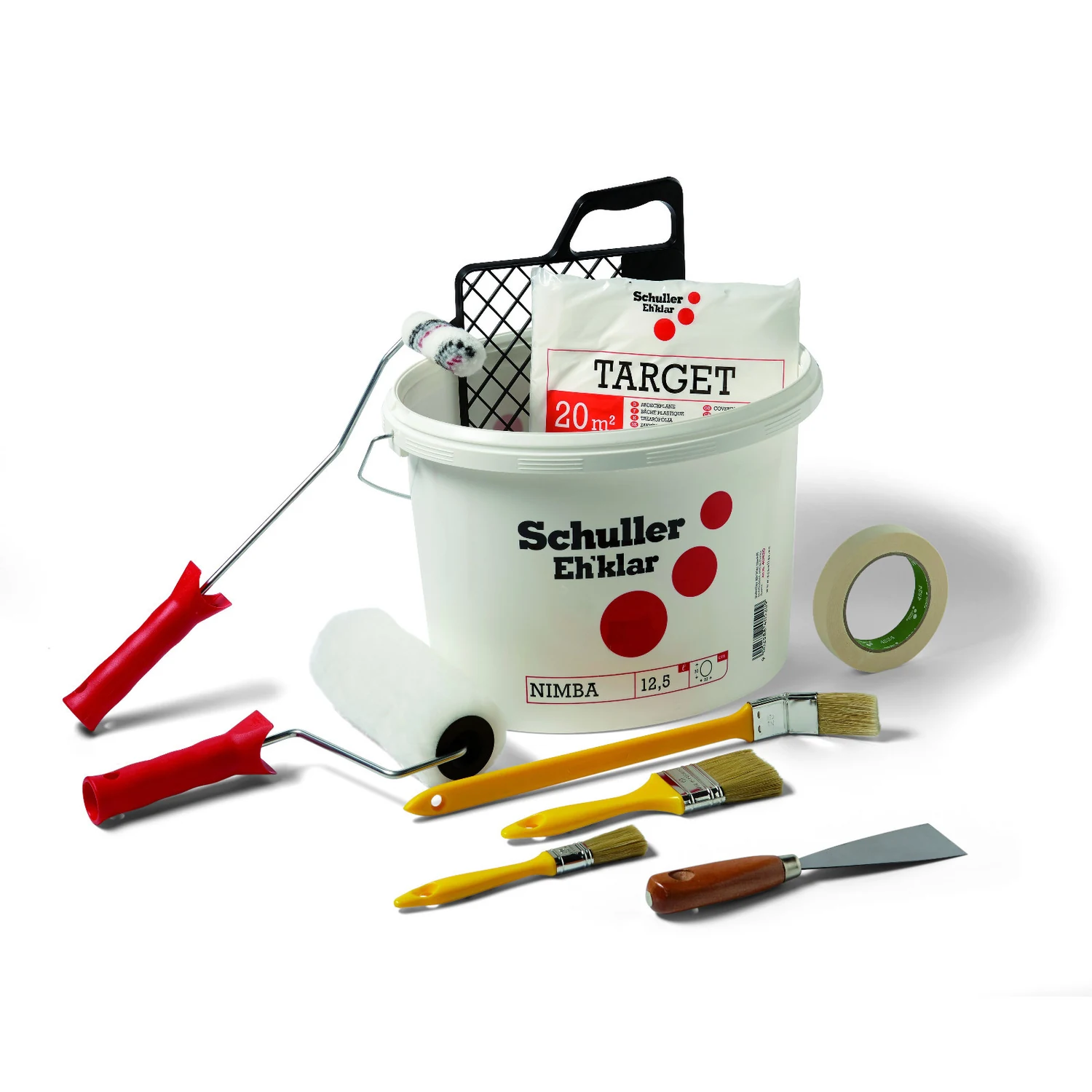Schuller Malerset TOPJOB 10-teilig mit Eimer und Rollern