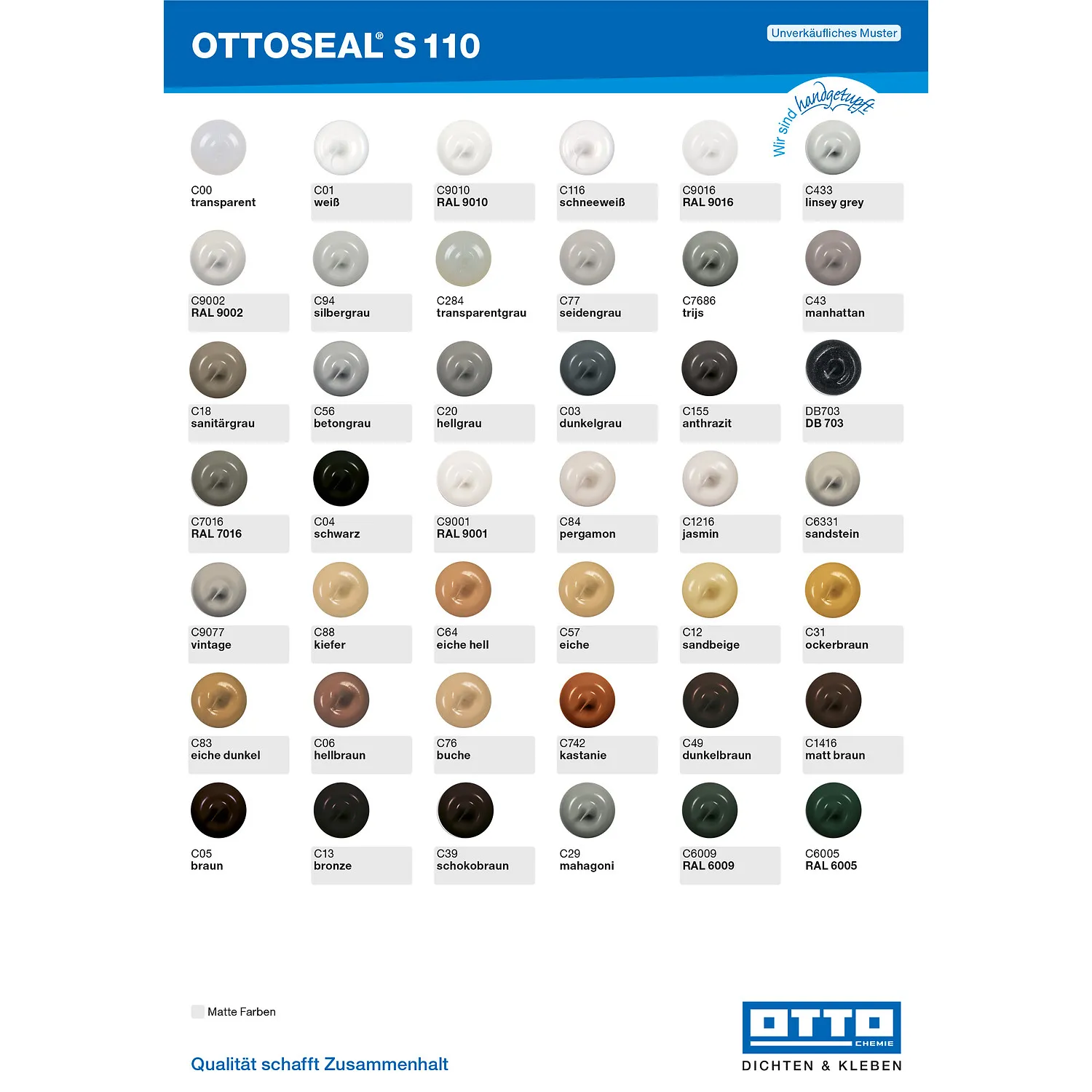 Ottoseal S110 Bausilikon schwarz 400ml
