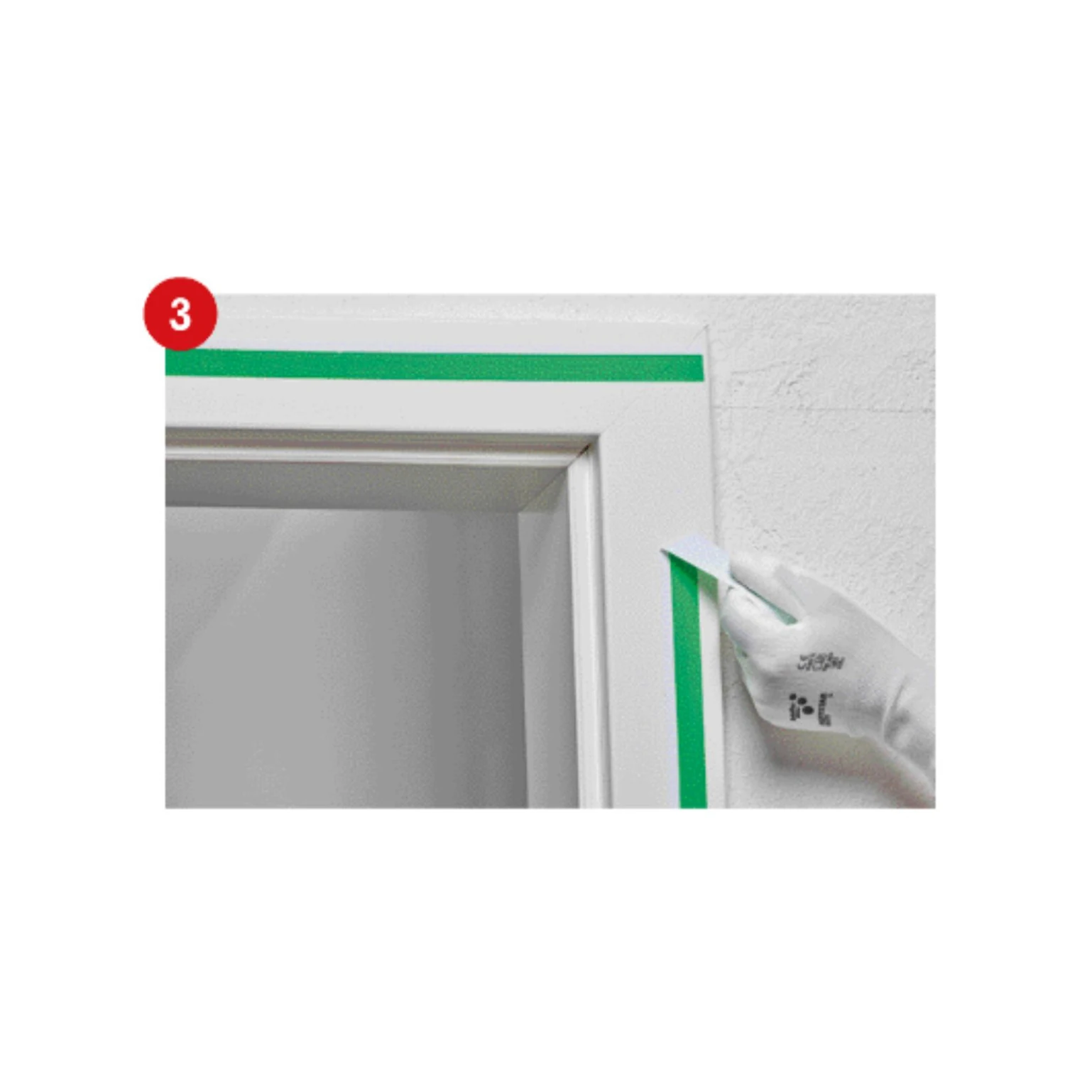 Schuller Twin Tape UV Duo-Tape, Anwendung Schritt 3: Klebeband nach der Arbeit abziehen