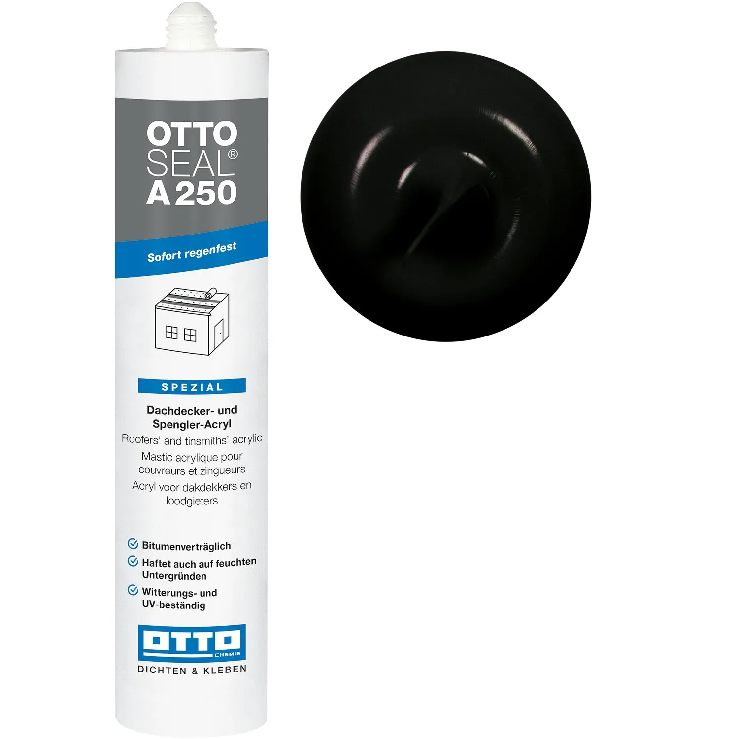Ottoseal A 250 bitumen-compatible sealant black 310ml