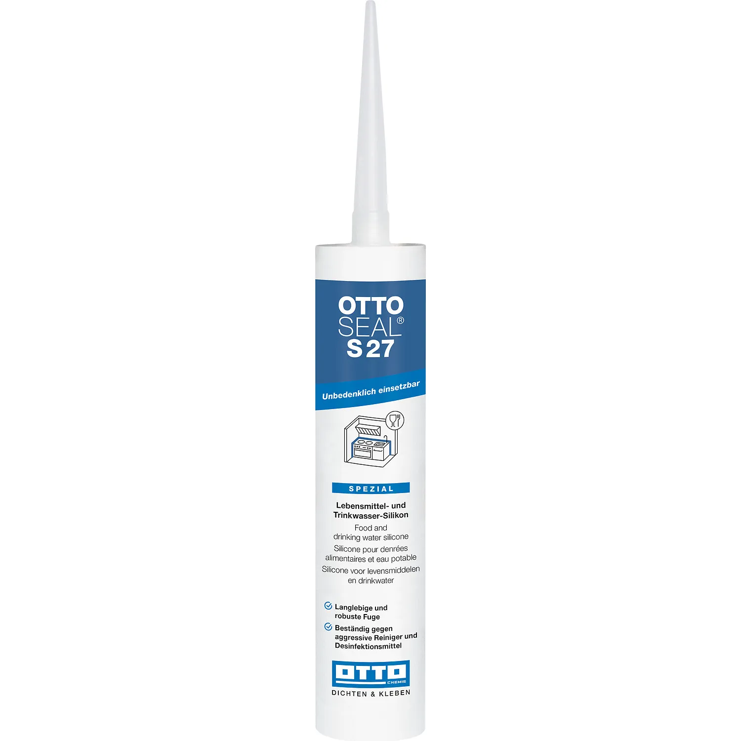 Ottoseal S27 Lebensmittel Silikon weiß 310ml