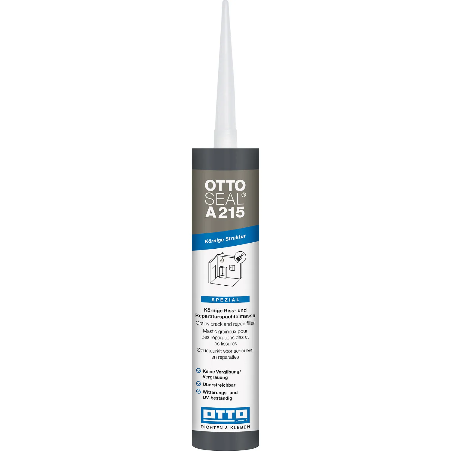 Ottoseal A215 Strukturacryl 310ml Kartusche mit Dosierdüse, für strukturierte Putzoberflächen