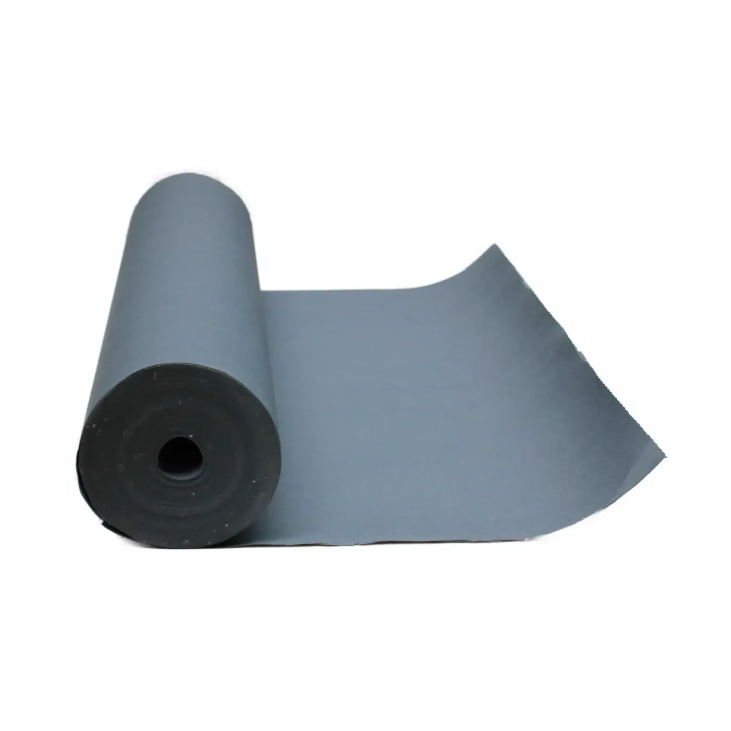 Kettinger Filzpappe 333 g/m² teilweise abgerollt, graue Pappbahn