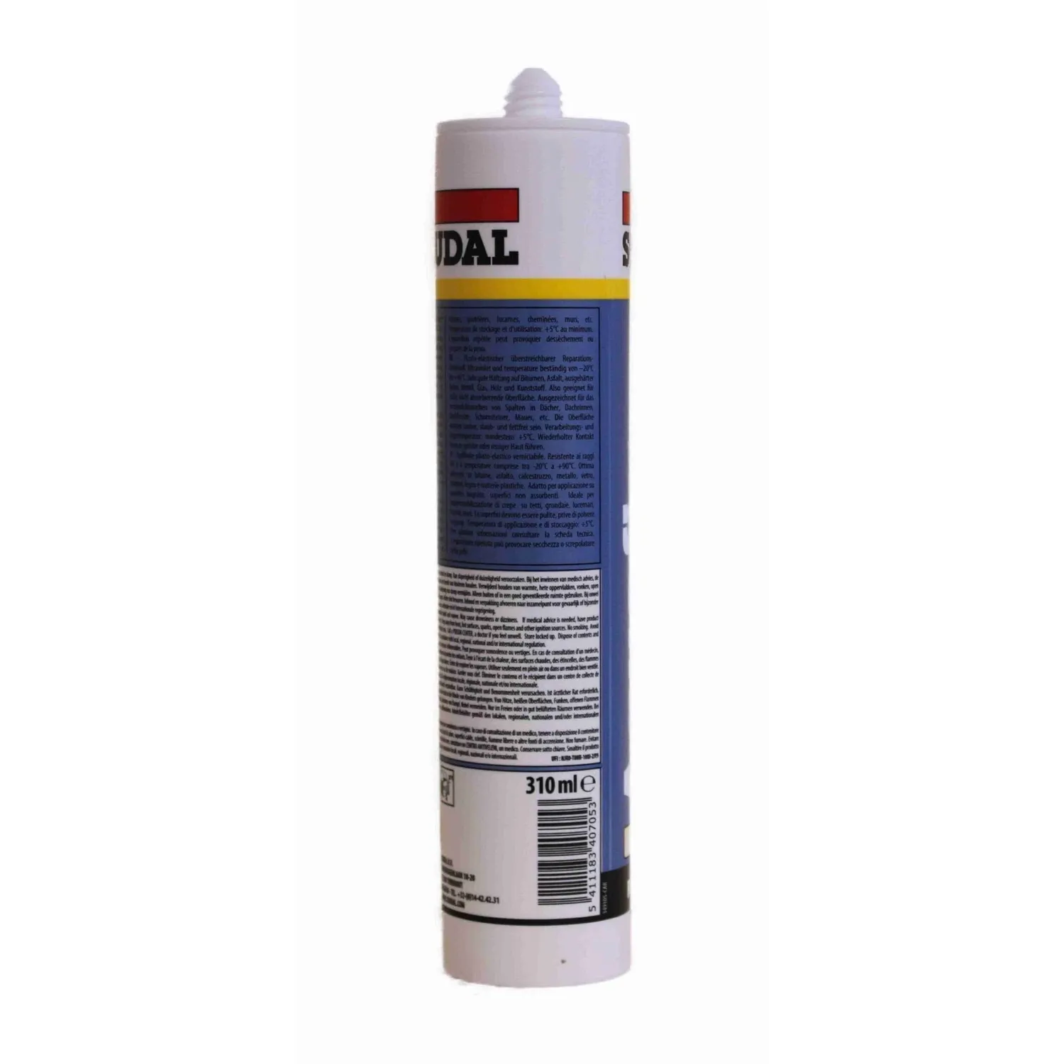 Soudal Aquafix Fugendichtstoff transparent 310 ml – Frontansicht