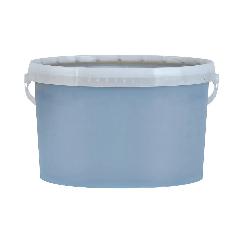 Pufas Dachfarbe Acryl-Dachbeschichtung steingrau 5 l, Eimer von hinten im Farbton steingrau