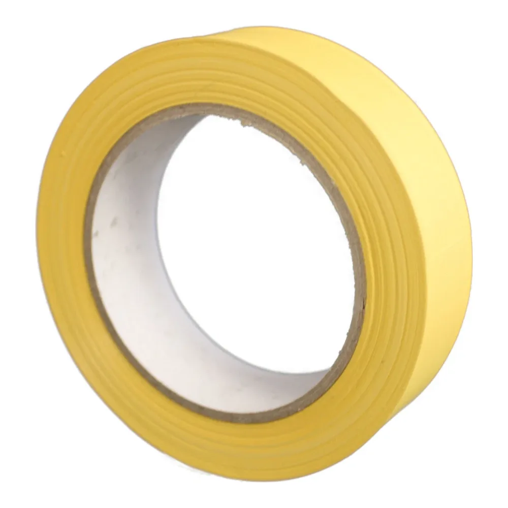 PVC-Schutzband Putzerband gerippt gelb, 30 mm breite Rolle mit 33 m Länge, von Hand einreißbar