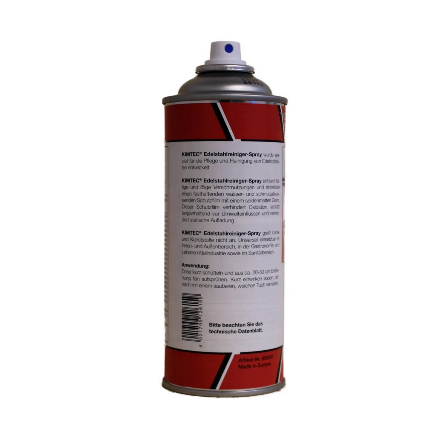 KIM TEC Edelstahlreiniger-Spray Fettlöser Edelstahlpflege 400 ml – Seitenansicht