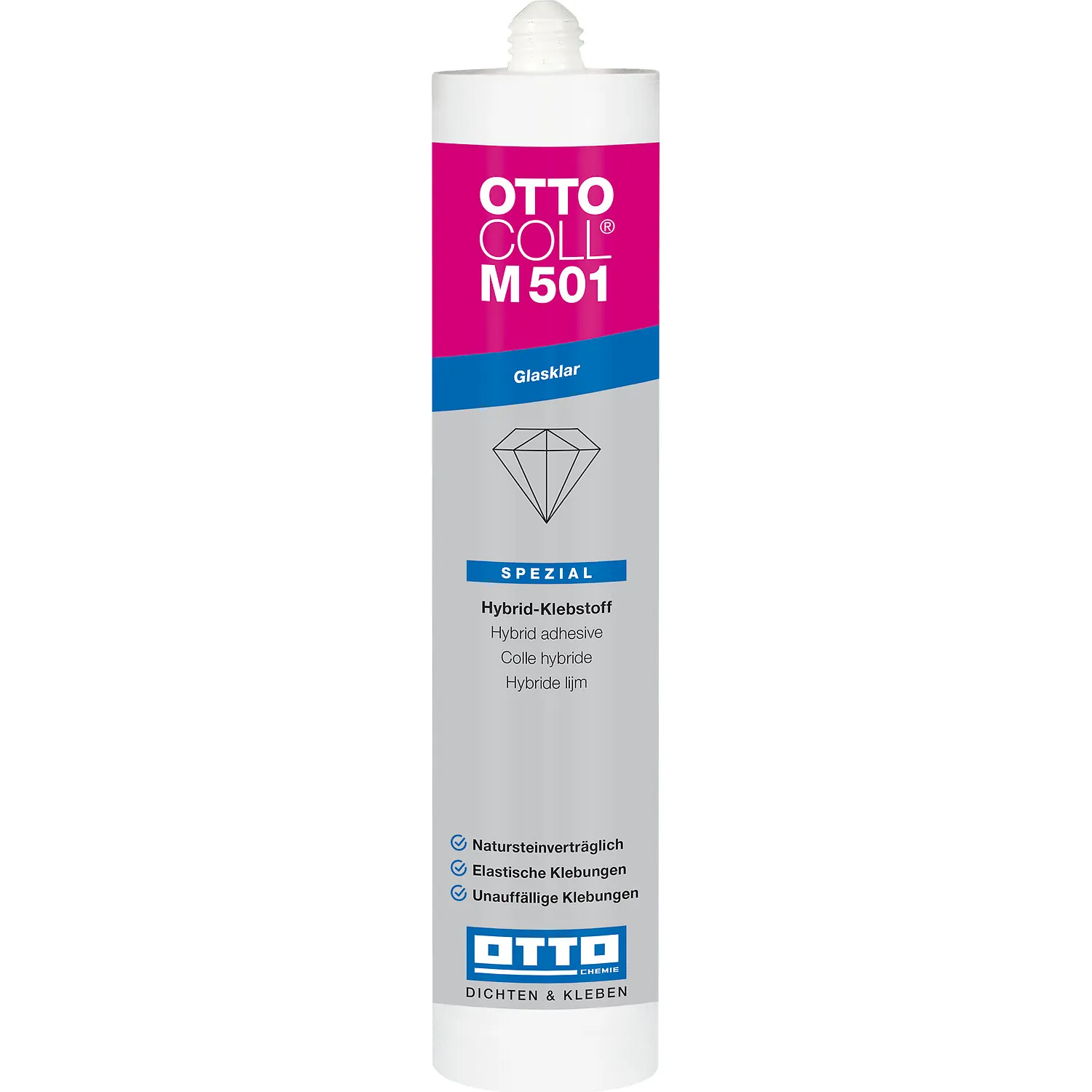 Ottocoll M501 glasklarer Hybrid Klebstoff 310ml