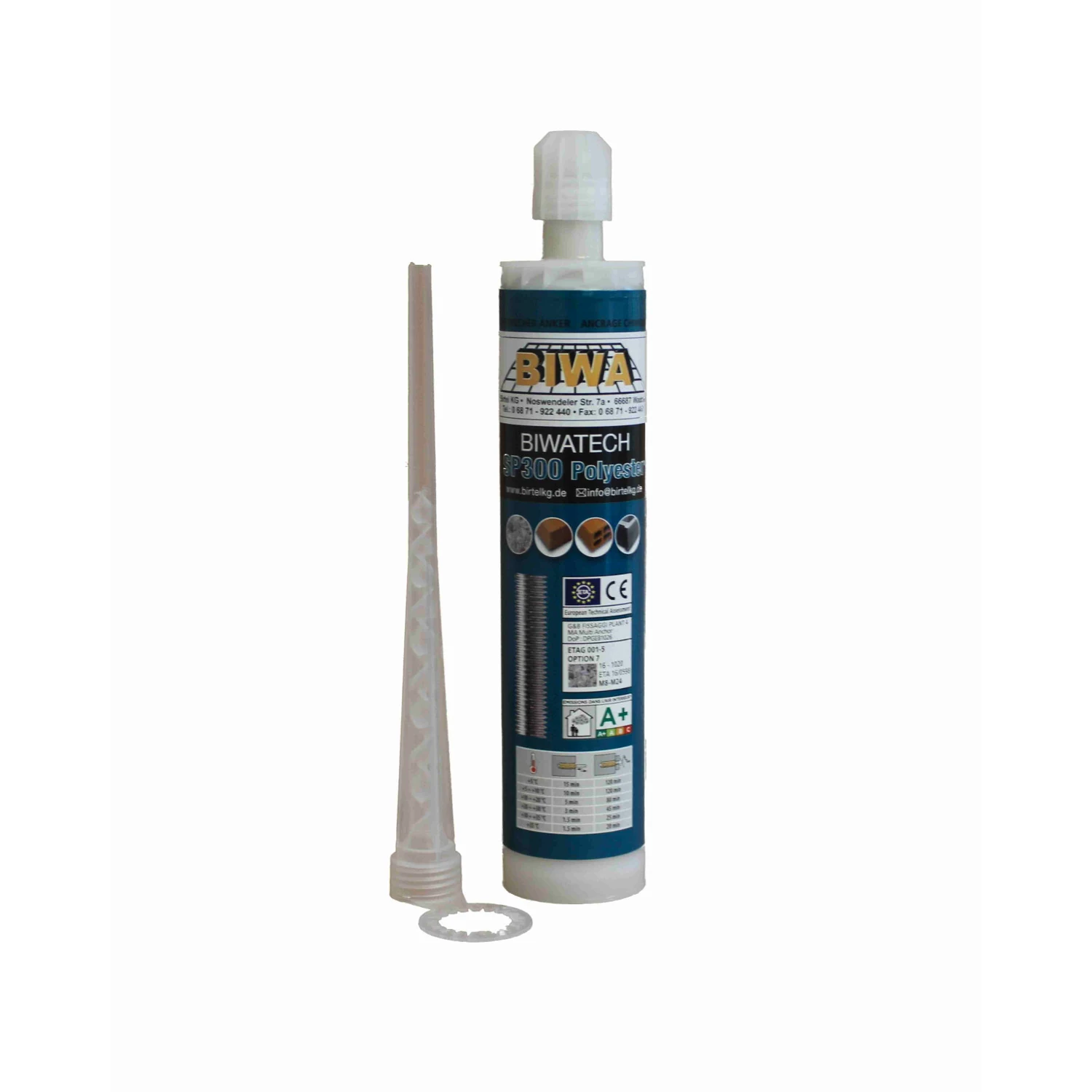 BIWA SP300 Verbundmörtel 2K mit ETA-Zulassung, 300 ml