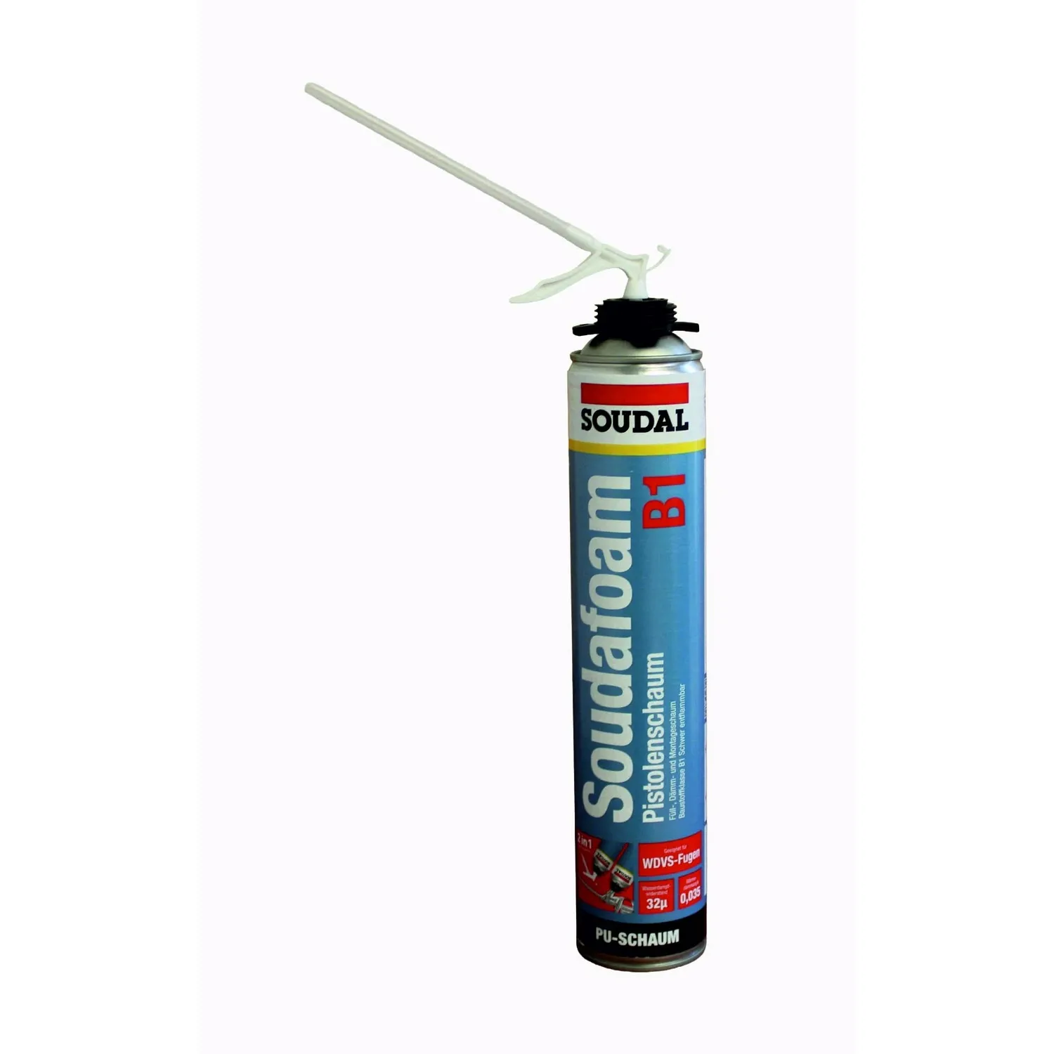 Soudal Brandschutzschaum Kombi-Adapter 750 ml Sprühröhrchen Detail
