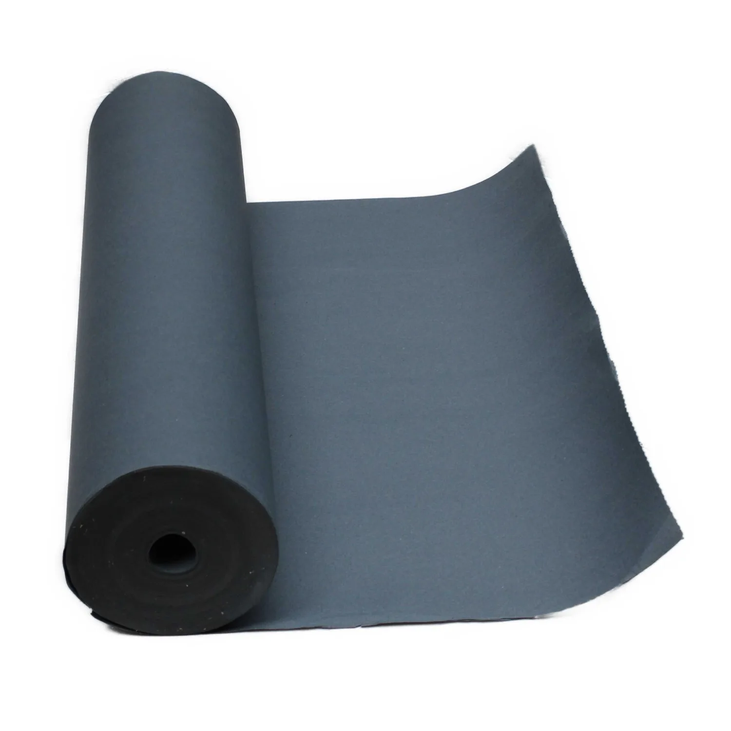 Birtel Abdeckpappe 500 g/m² grau, Rolle mit abgerolltem Stück Bahn