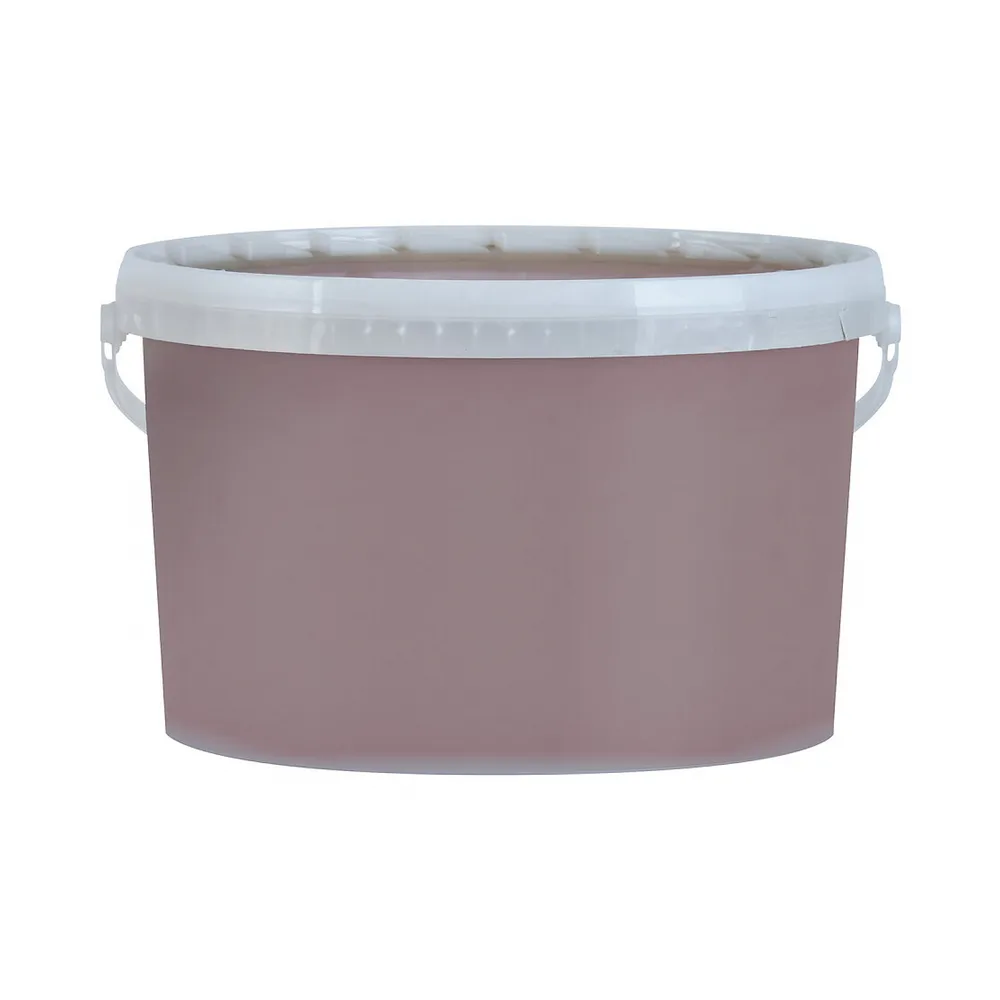 Pufas Dachfarbe Acryl-Dachbeschichtung havanna 5 l, Eimer von hinten im Farbton havanna