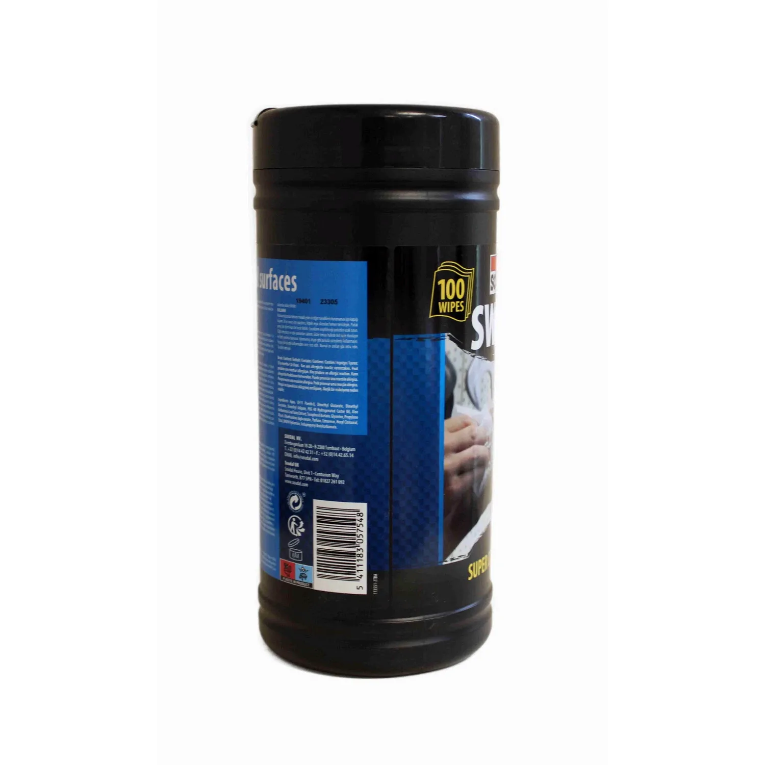 Soudal Swipex Reinigungstücher Seitenansicht Dosierspender 100 Stück