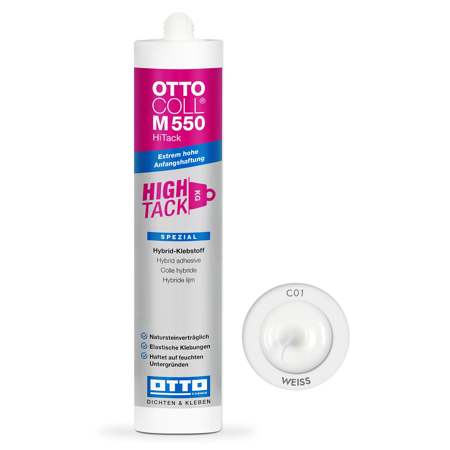 Ottocoll M550 HiTack Klebstoff weiß 310ml